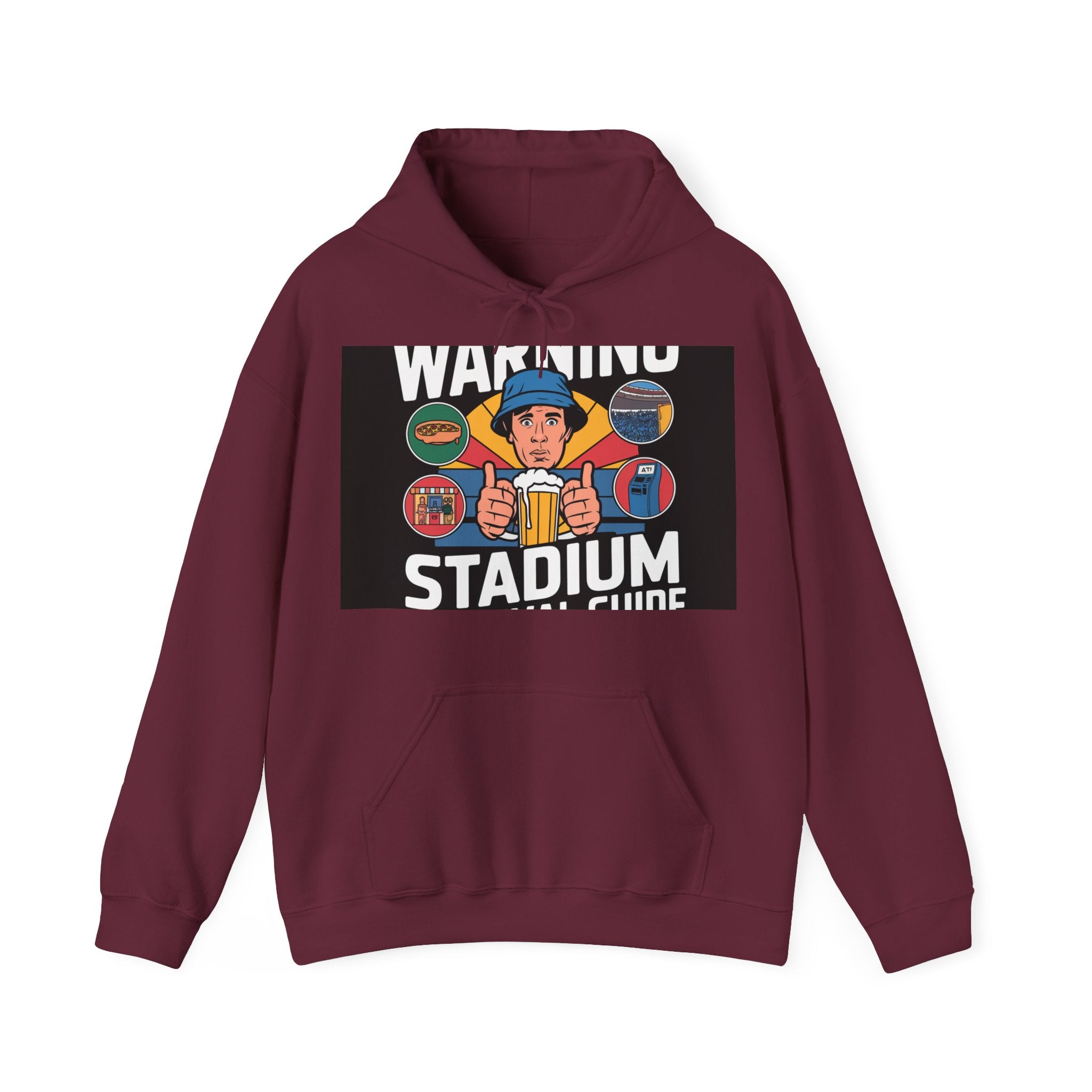 Stadium Survival Guide - Trendy Teez Funny Hoodie mockup