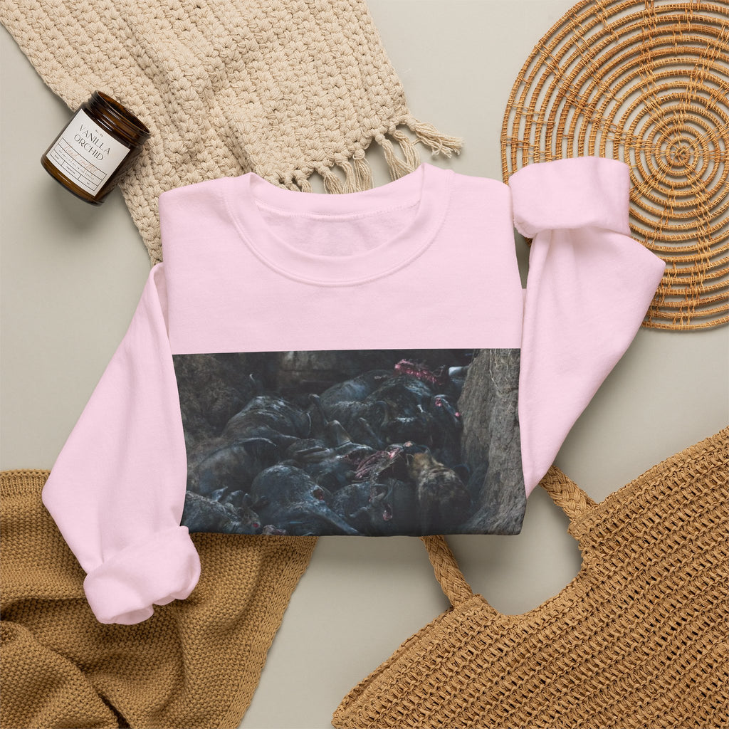 Feast / In The Surge To Cross The Mara River Th... — Hard Crewneck