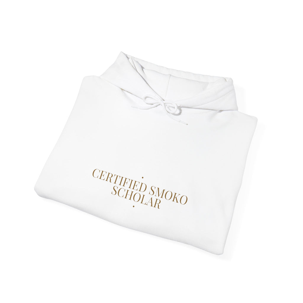 Certified Smoko Scholar - Trendy Teez Funny Hoodie mockup