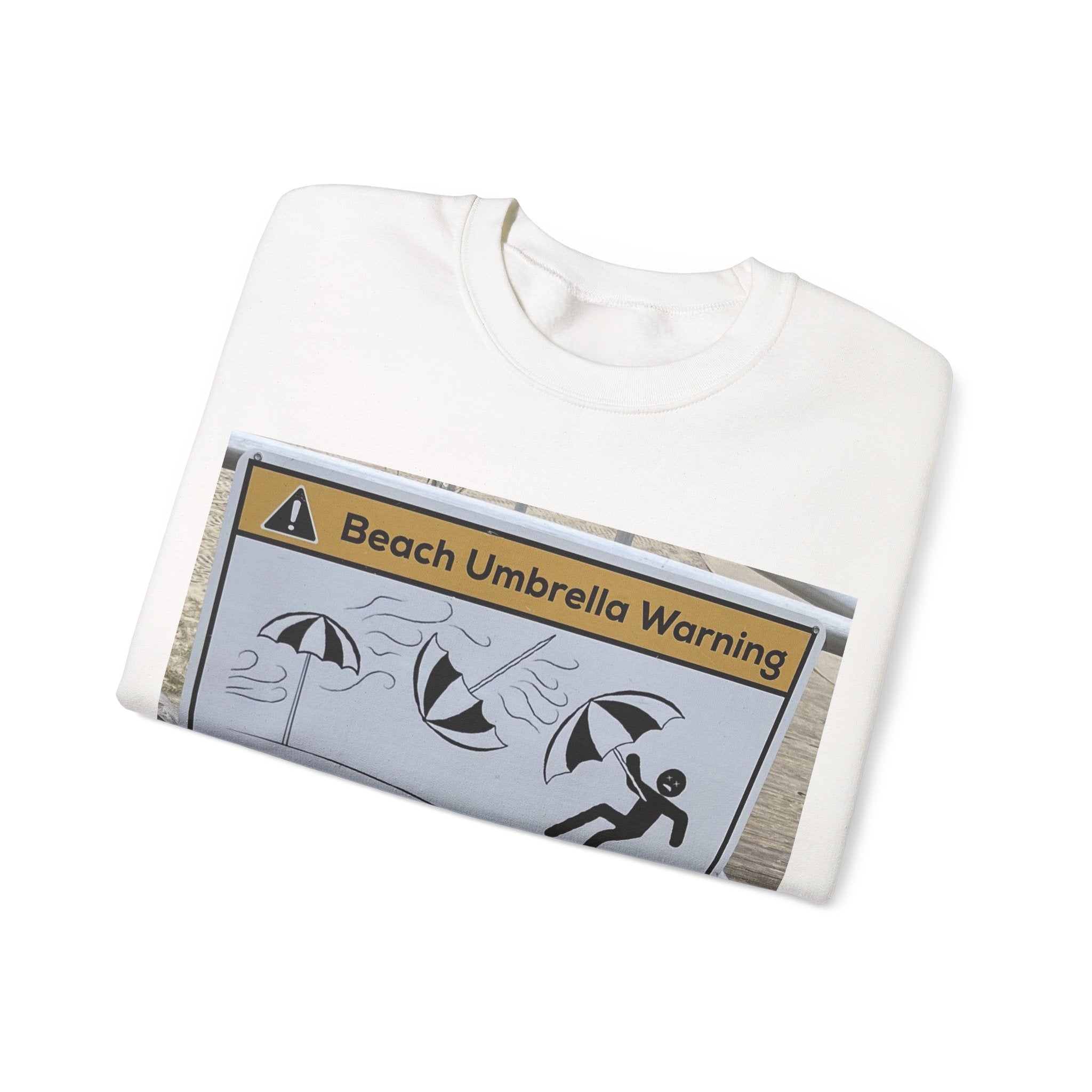 Flying Beach Umbrellas (Ocean City, Nj) — Hard Crewneck