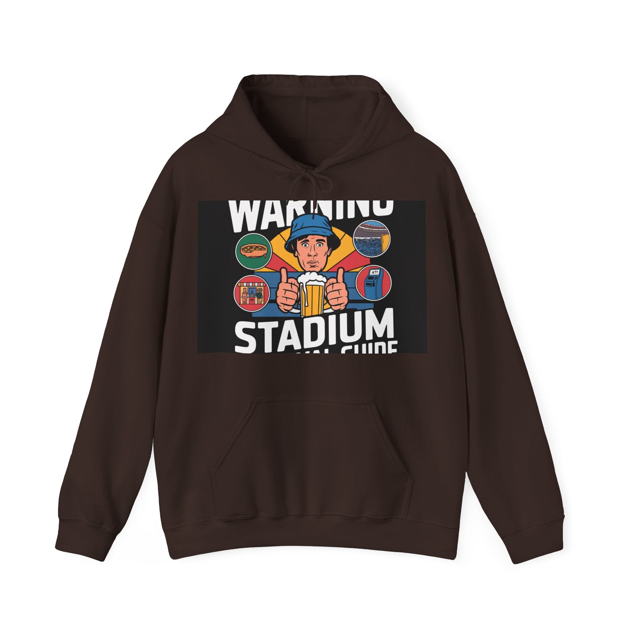 Stadium Survival Guide - Trendy Teez Funny Hoodie mockup