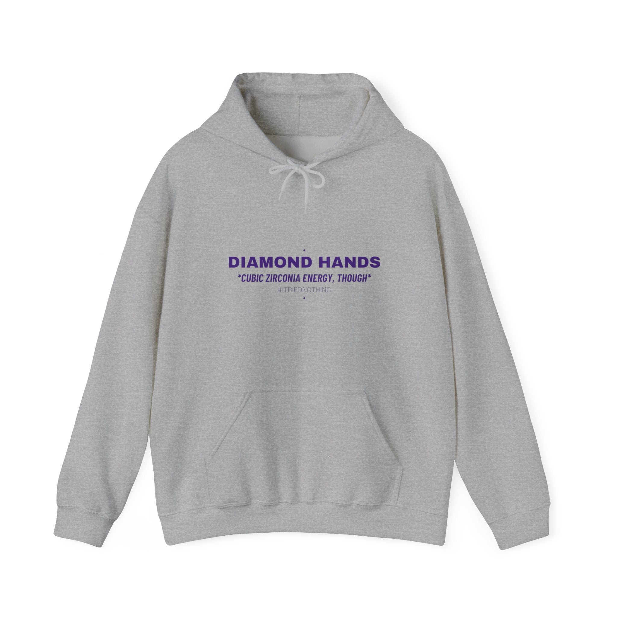 Diamond Hands - Trendy Teez Funny Hoodie mockup