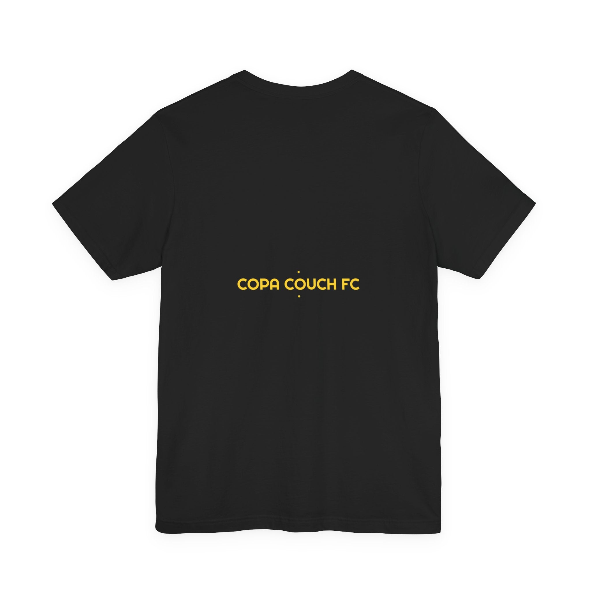 Copa Couch Fc - Trendy Teez Funny Tee (Back Print) mockup