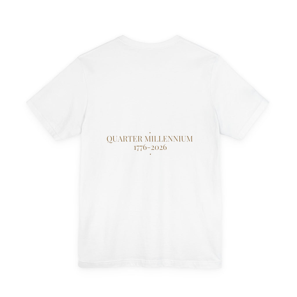 Quarter Millennium 1776-2026 - Trendy Teez Funny Tee (Back Print) mockup