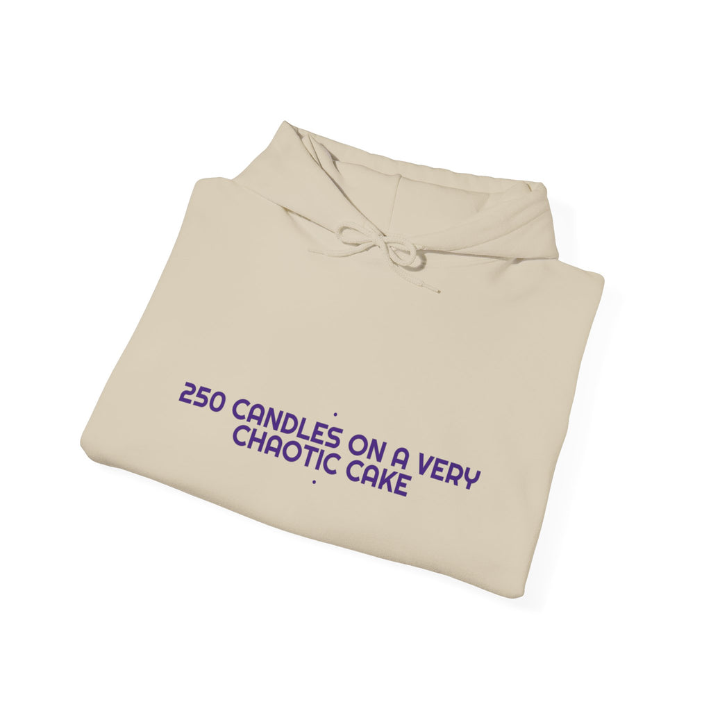 250 Candles On A Very Chaotic Cake — Funny Hoodie