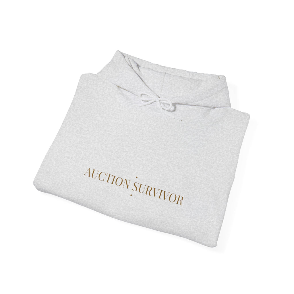 Auction Survivor - Trendy Teez Funny Hoodie mockup