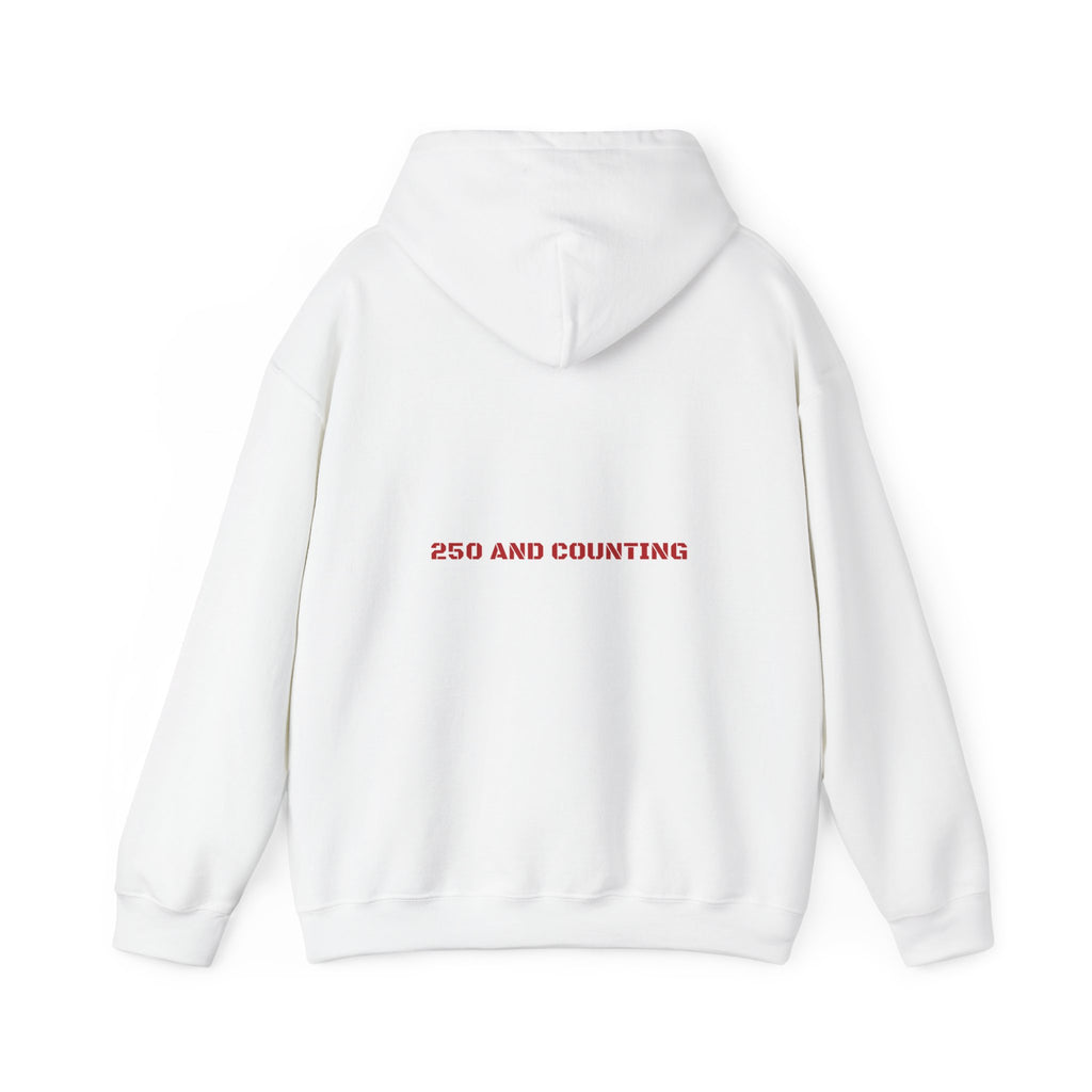 250 And Counting - Trendy Teez Funny Hoodie (Back Print) mockup