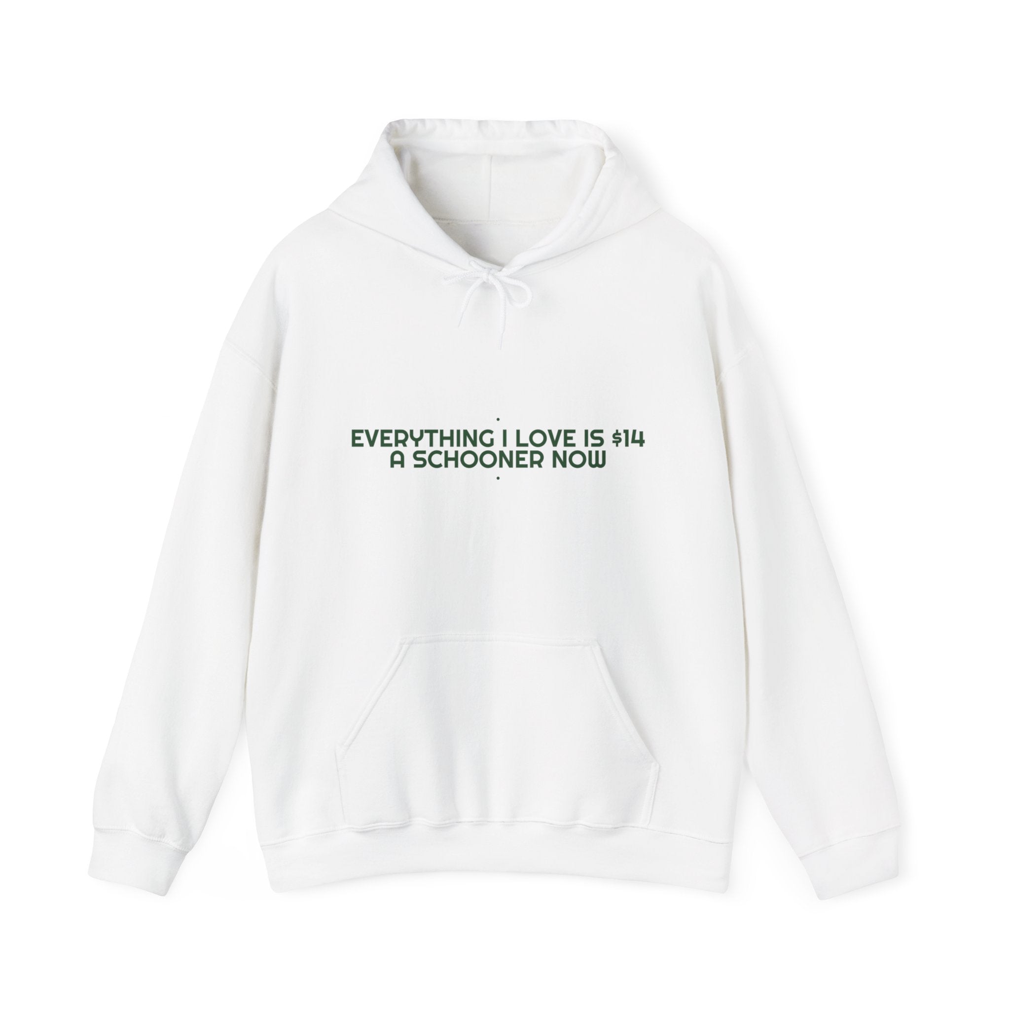 Everything I Love Is $14 A Schooner Now - Trendy Teez Funny Hoodie mockup
