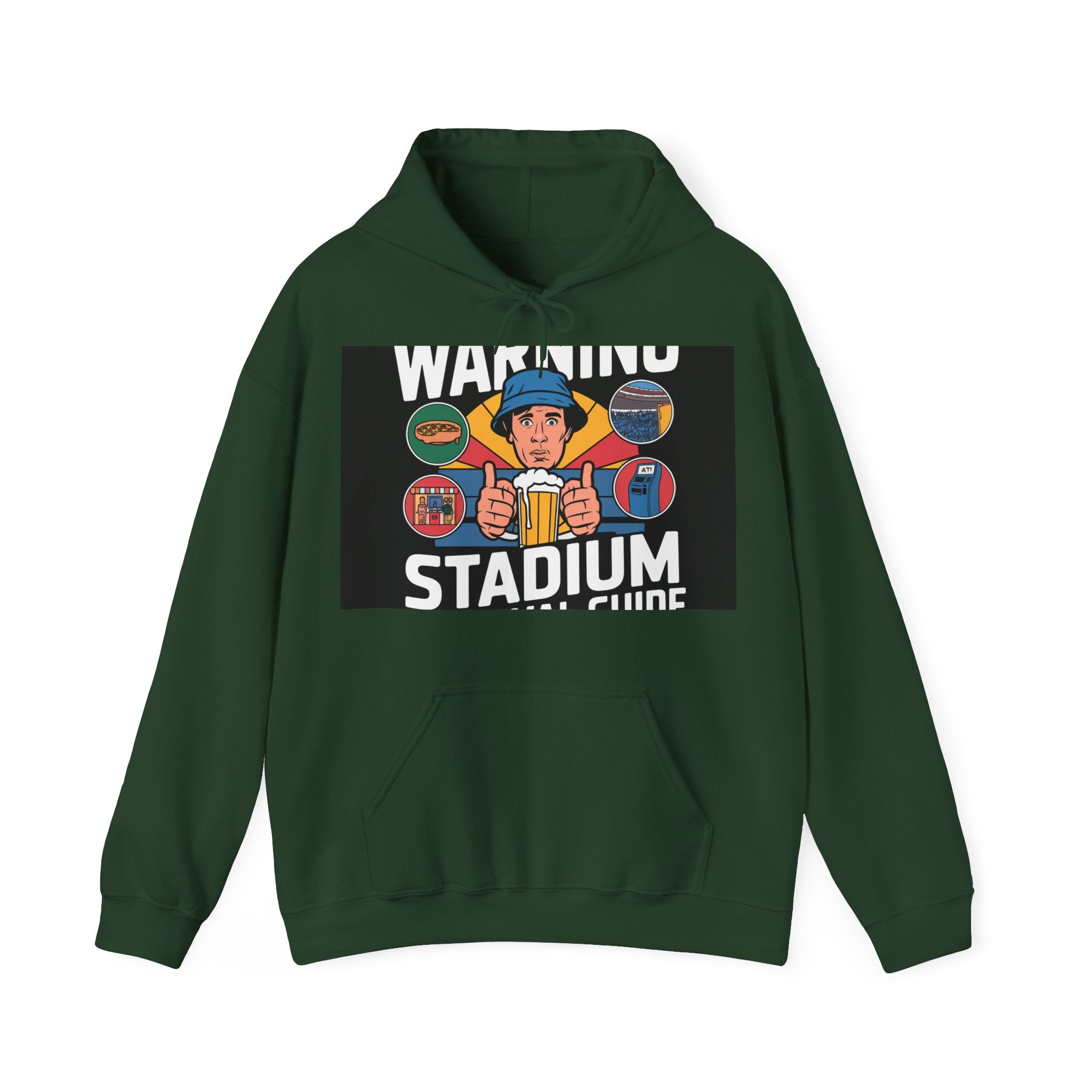 Stadium Survival Guide - Trendy Teez Funny Hoodie mockup