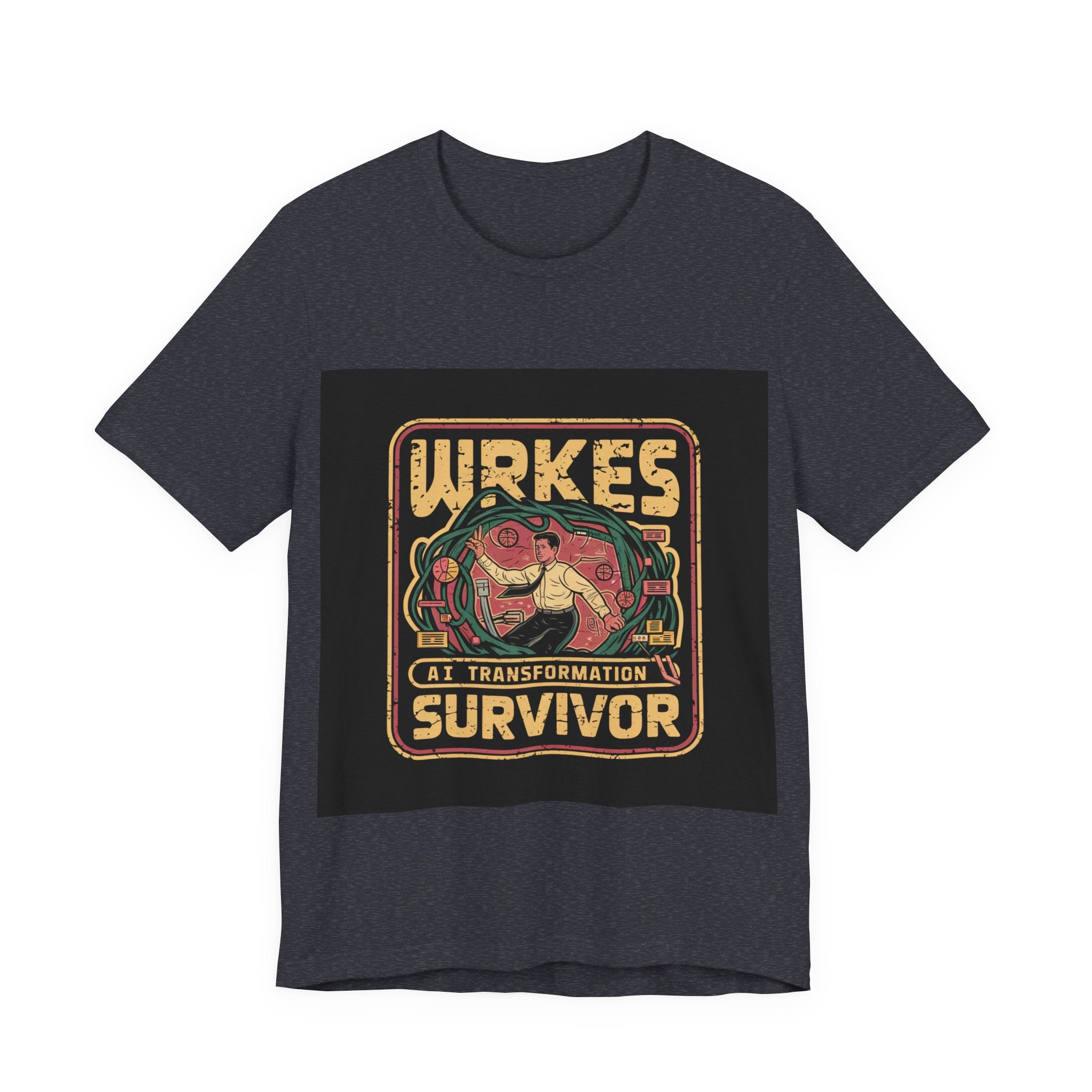 Ai Transformation Survivor - Trendy Teez Funny Tee mockup