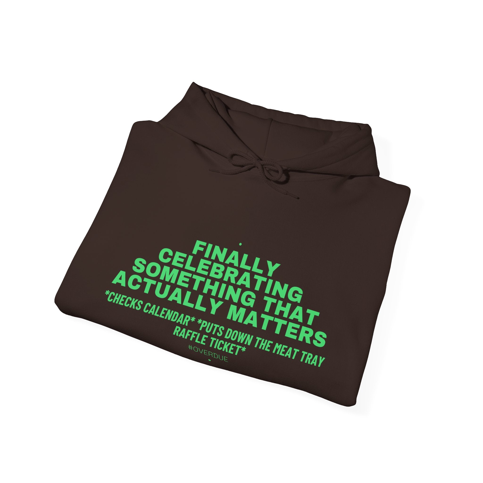 Finally Celebrating Something That Actually Mat... - Trendy Teez Funny Hoodie mockup