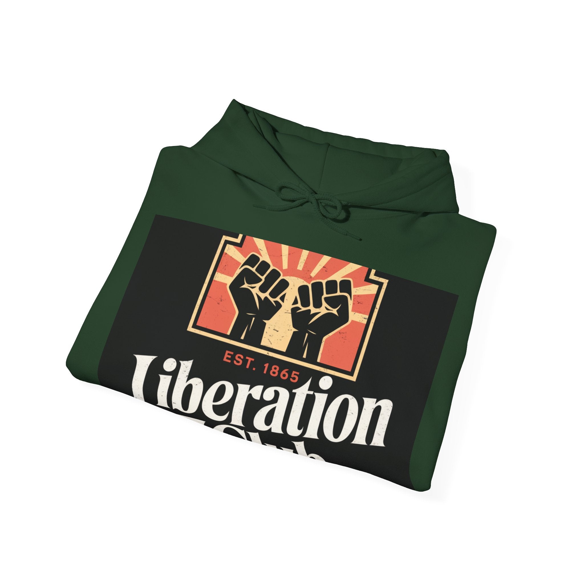 Liberation Club - Trendy Teez Funny Hoodie mockup