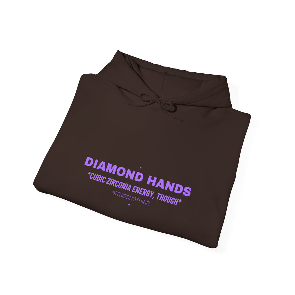 Diamond Hands - Trendy Teez Funny Hoodie mockup