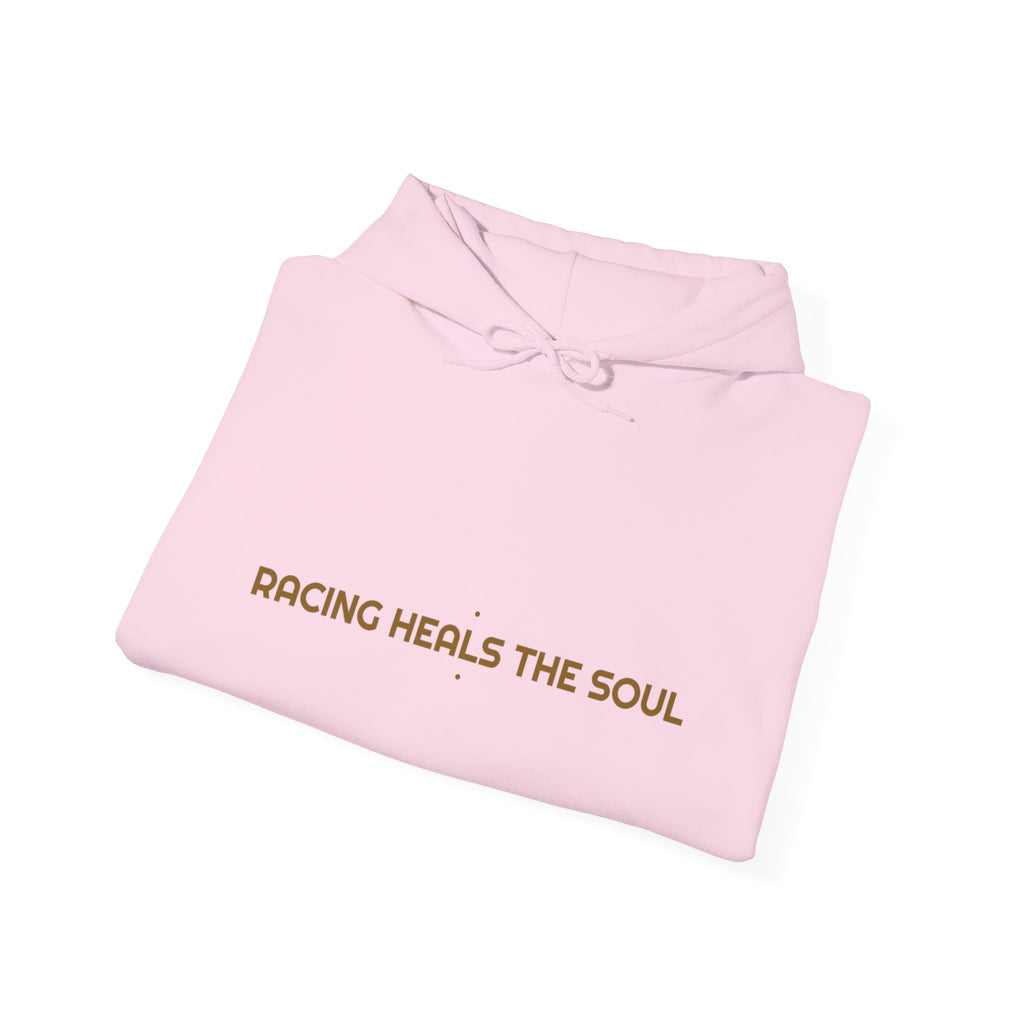 Racing Heals The Soul - Trendy Teez Funny Hoodie mockup