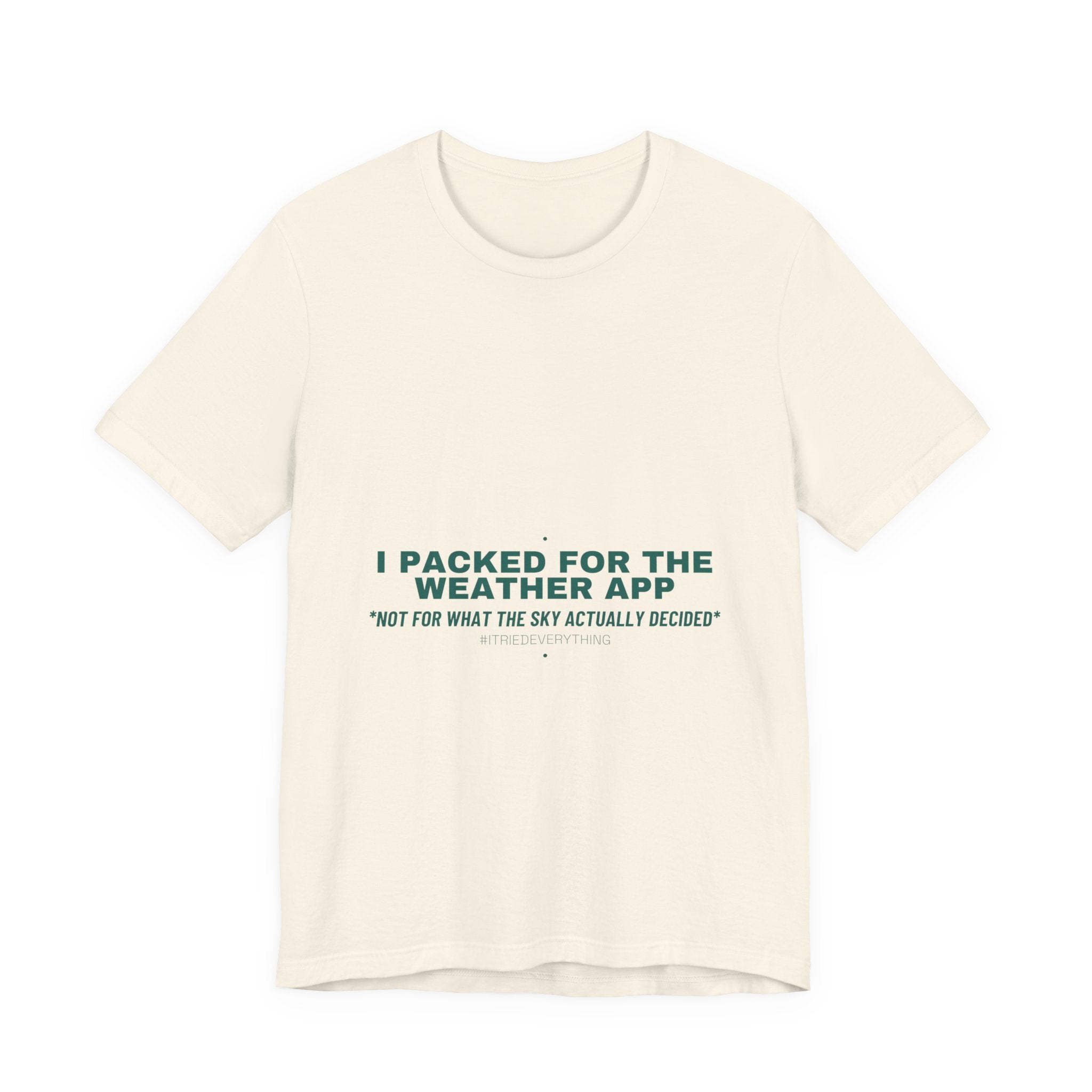 I Packed For The Weather App - Trendy Teez Funny Tee mockup