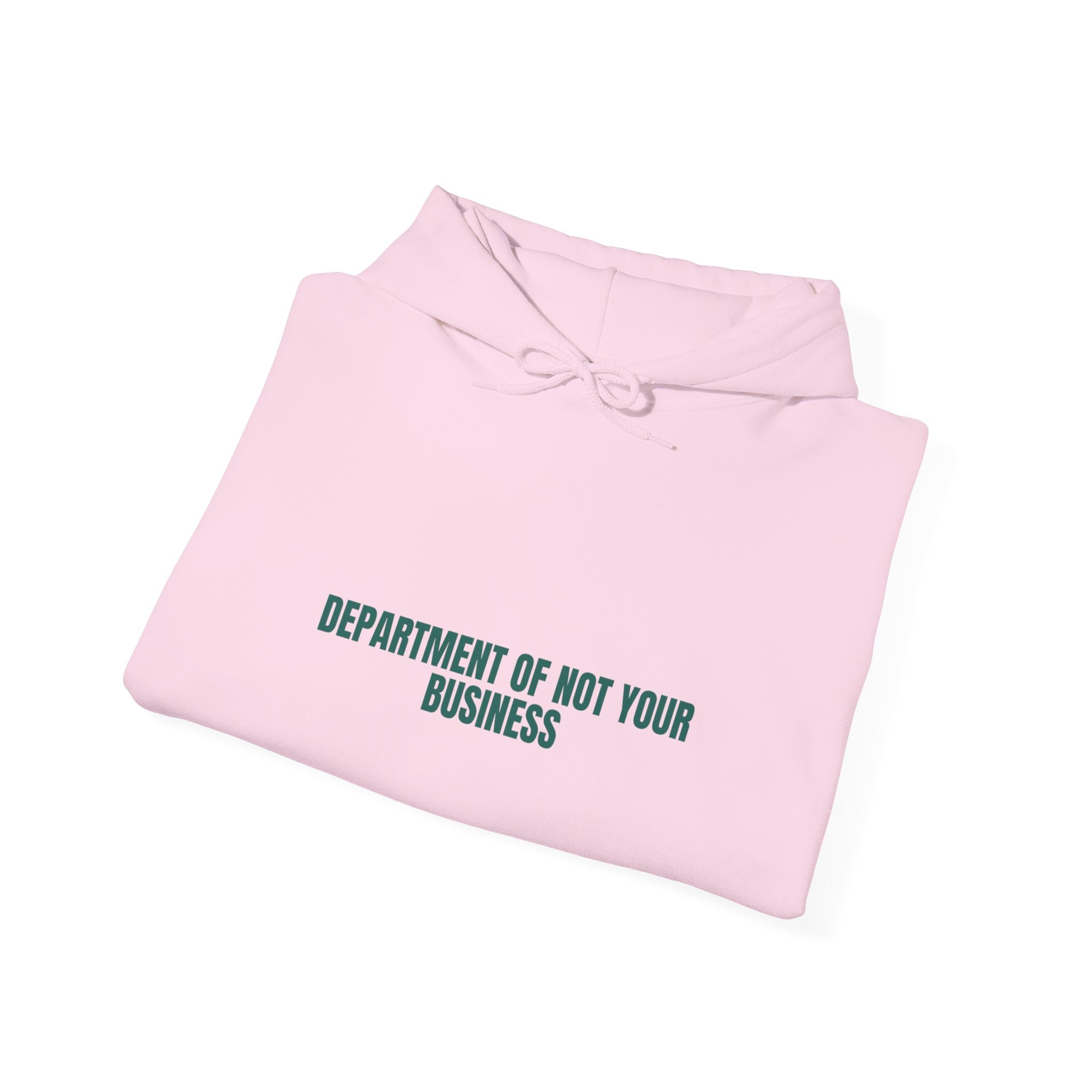 Department Of Not Your Business - Trendy Teez Funny Hoodie mockup