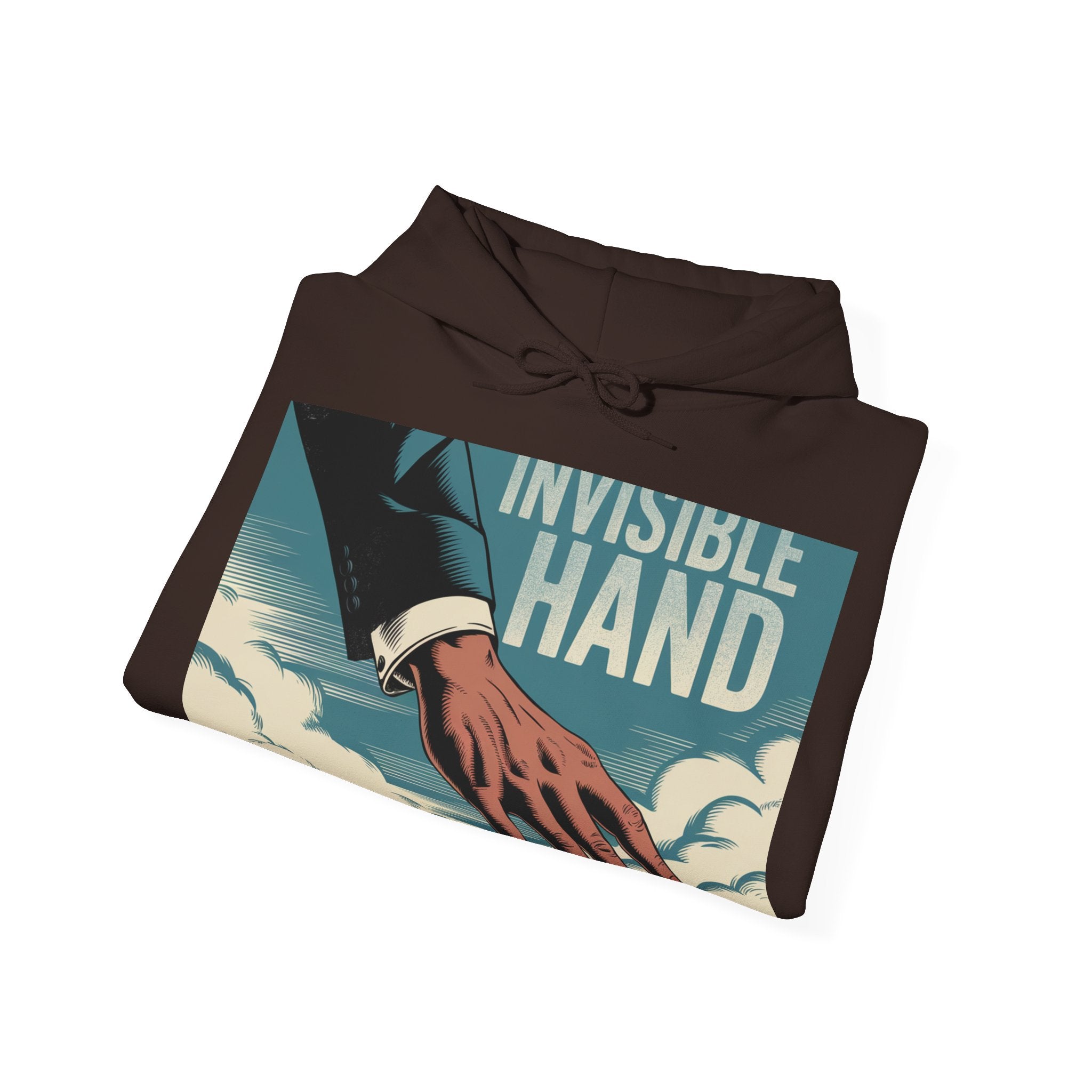 The Invisible Hand - Trendy Teez Funny Hoodie mockup