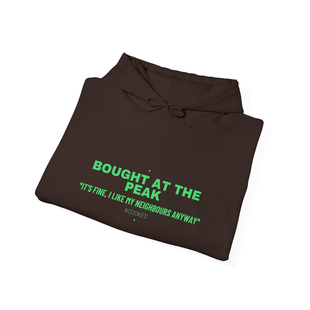 Bought At The Peak - Trendy Teez Funny Hoodie mockup