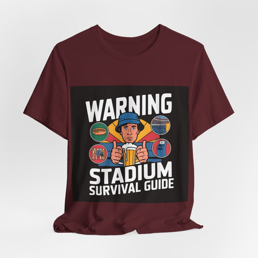 Stadium Survival Guide - Trendy Teez Funny Tee mockup