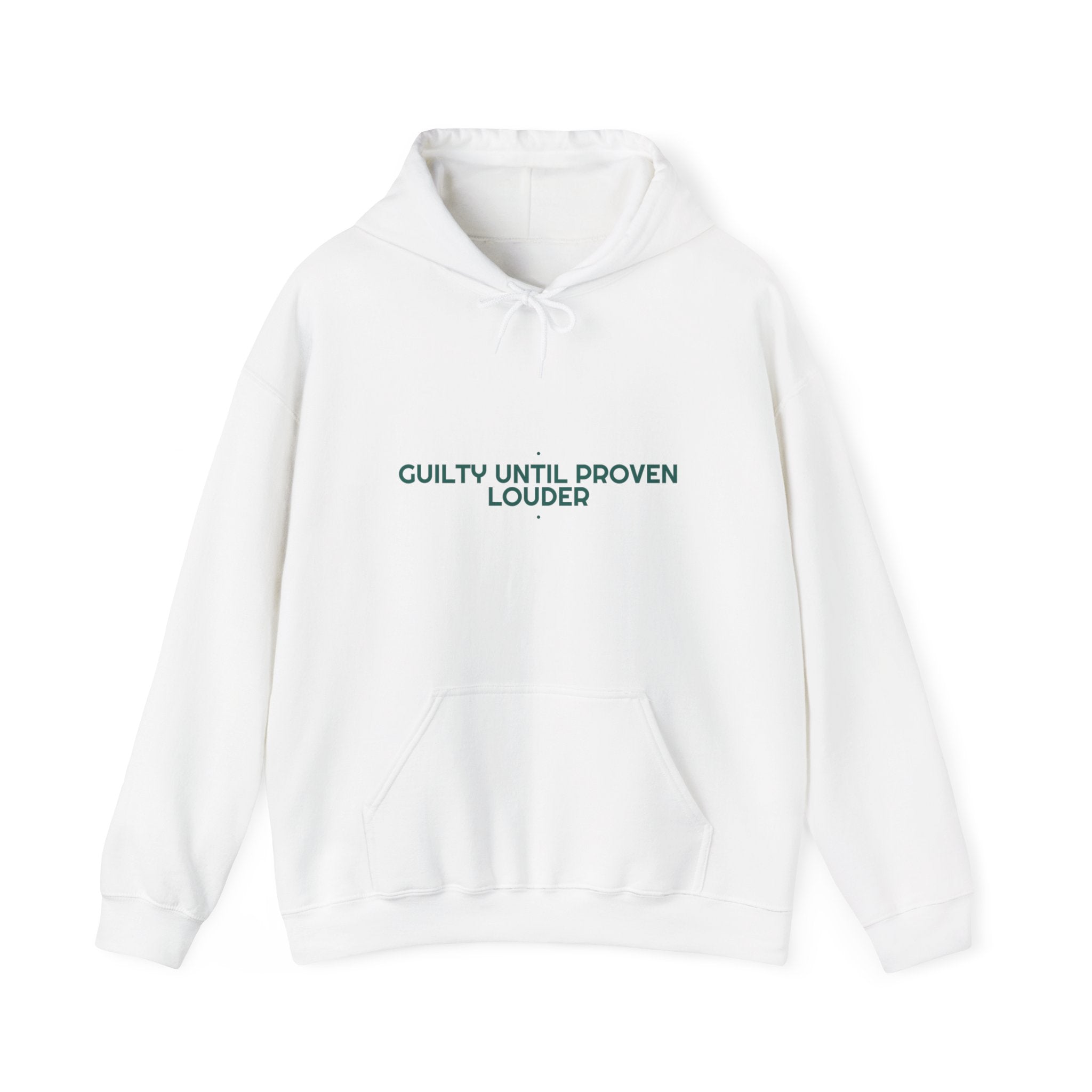 Guilty Until Proven Louder - Trendy Teez Funny Hoodie mockup