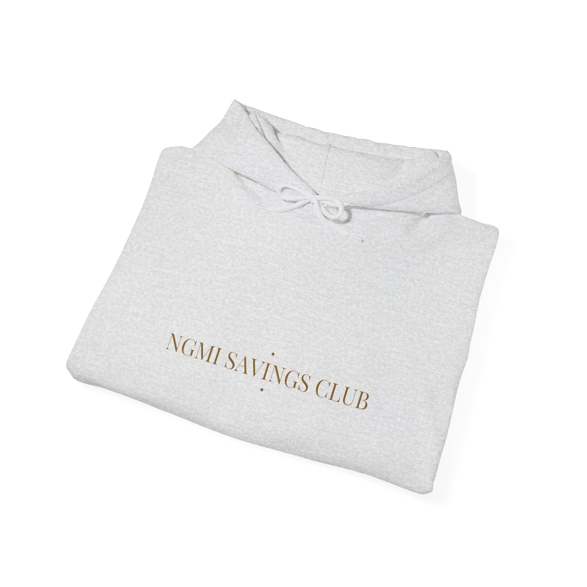 Ngmi Savings Club - Trendy Teez Funny Hoodie mockup