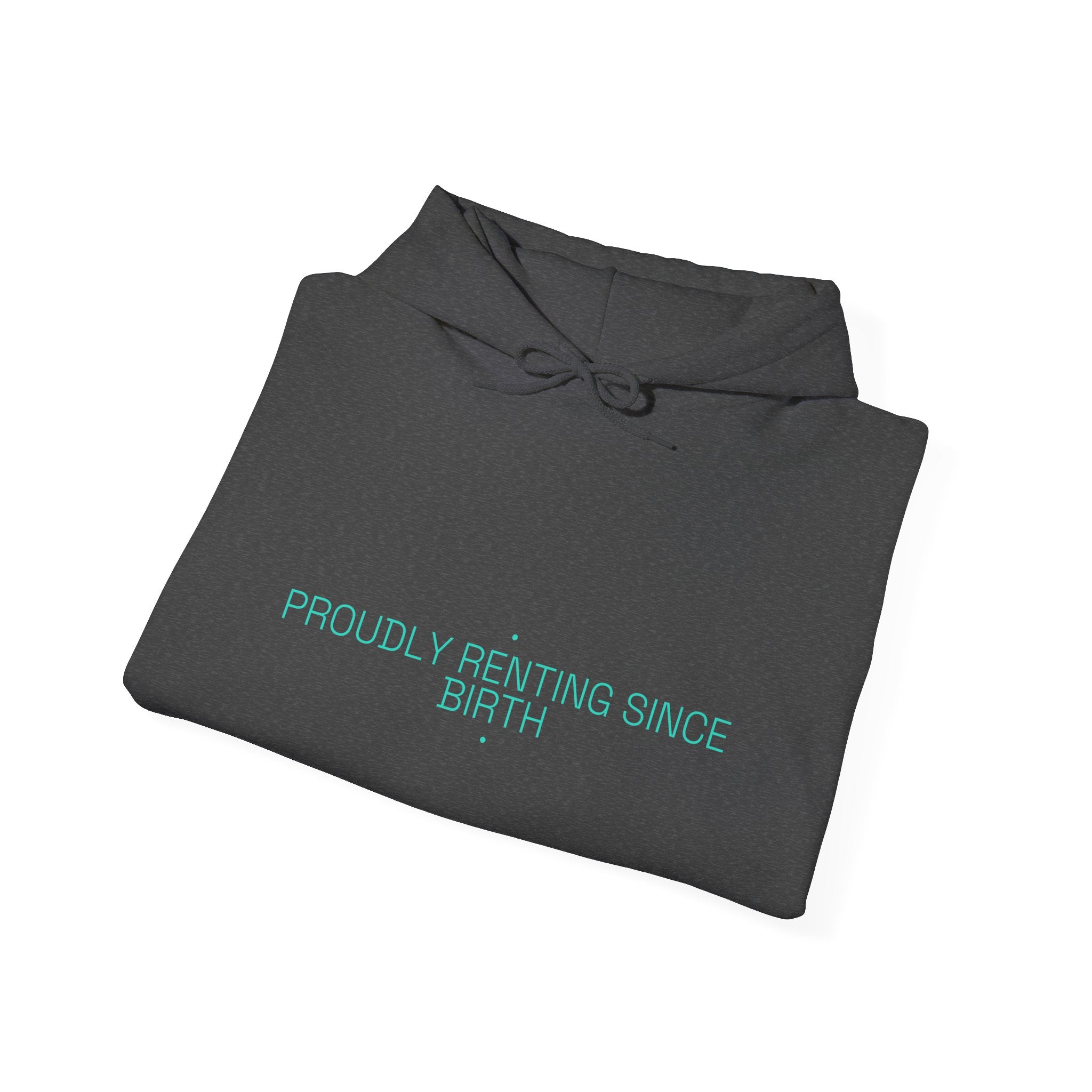 Proudly Renting Since Birth - Trendy Teez Funny Hoodie mockup