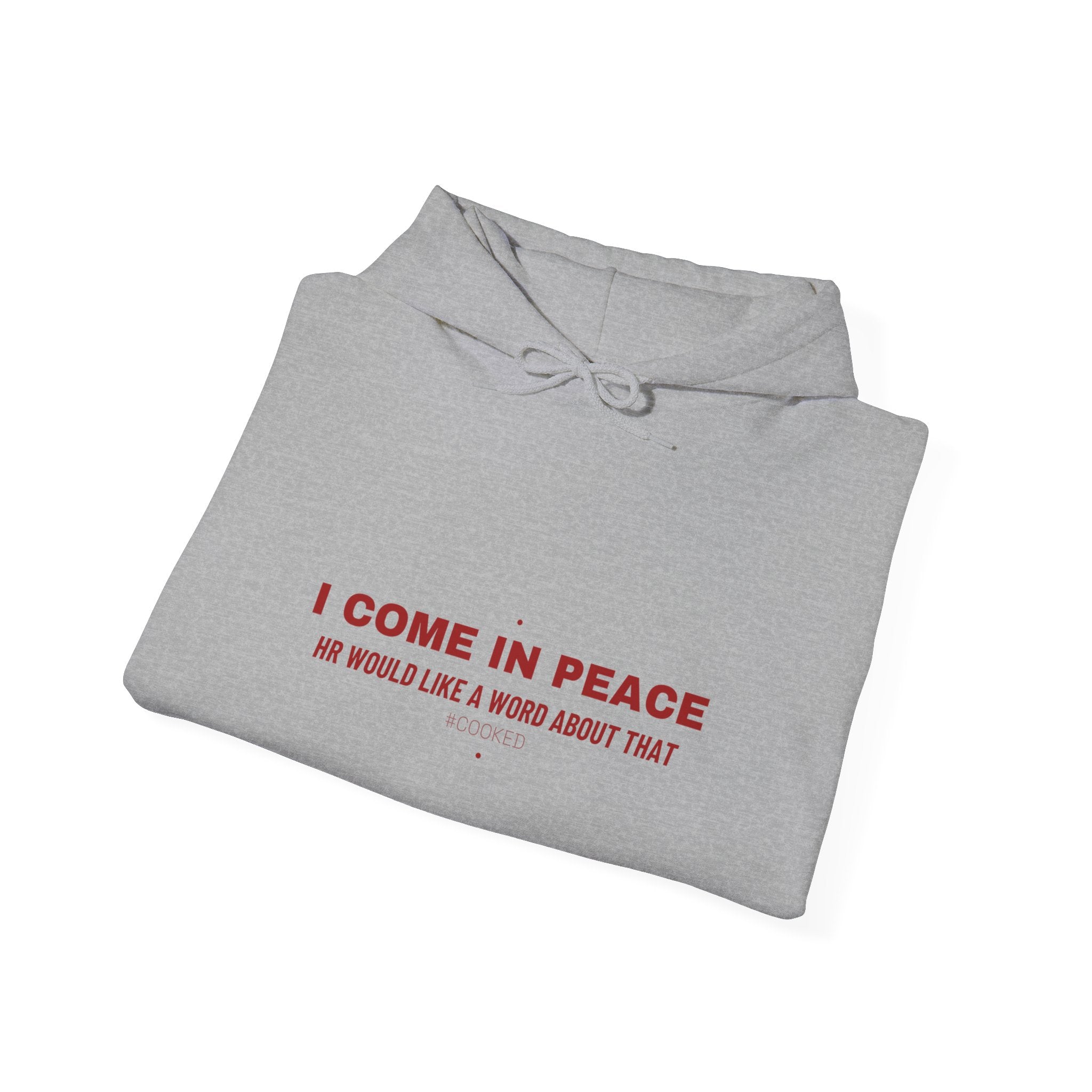I Come In Peace - Trendy Teez Funny Hoodie mockup