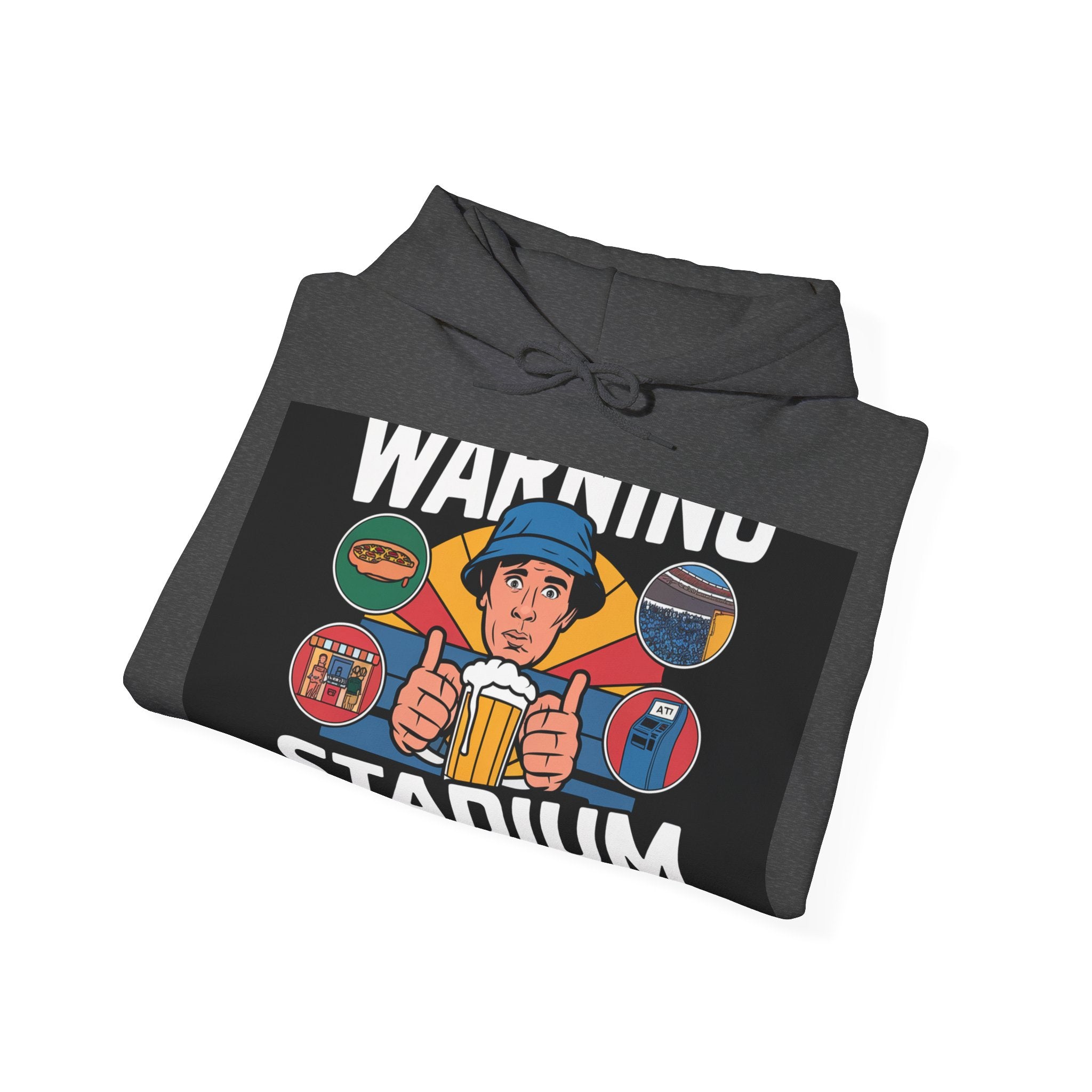 Stadium Survival Guide - Trendy Teez Funny Hoodie mockup