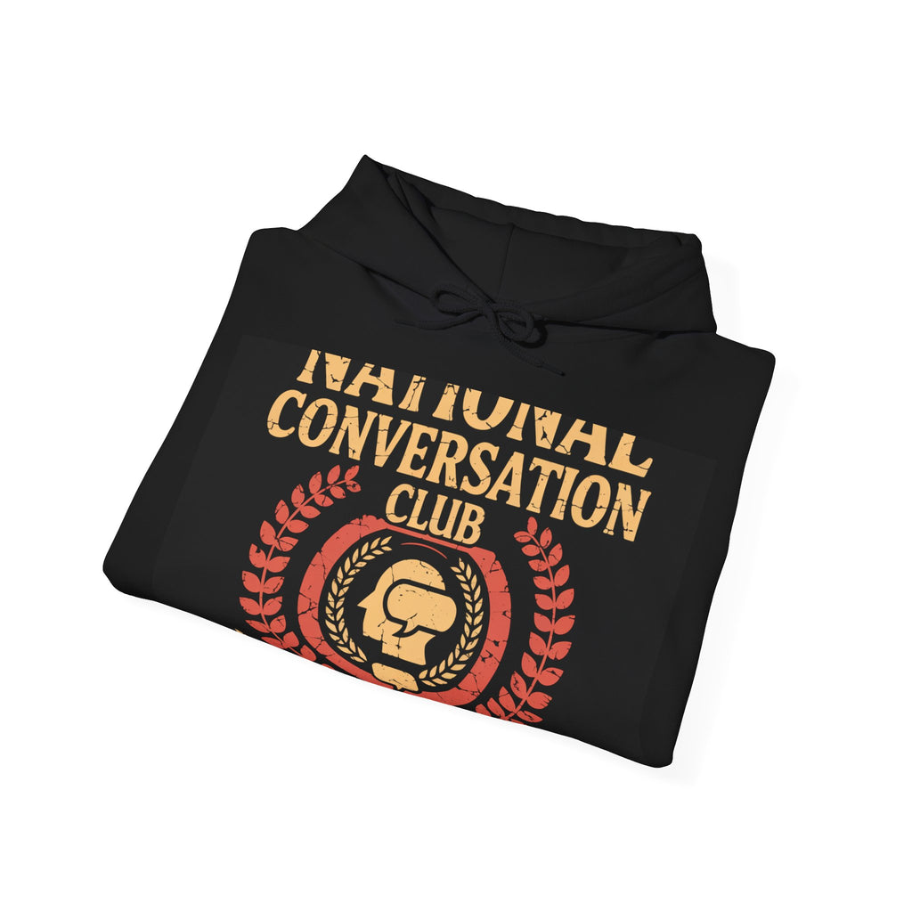 National Conversation Club - Trendy Teez Funny Hoodie mockup