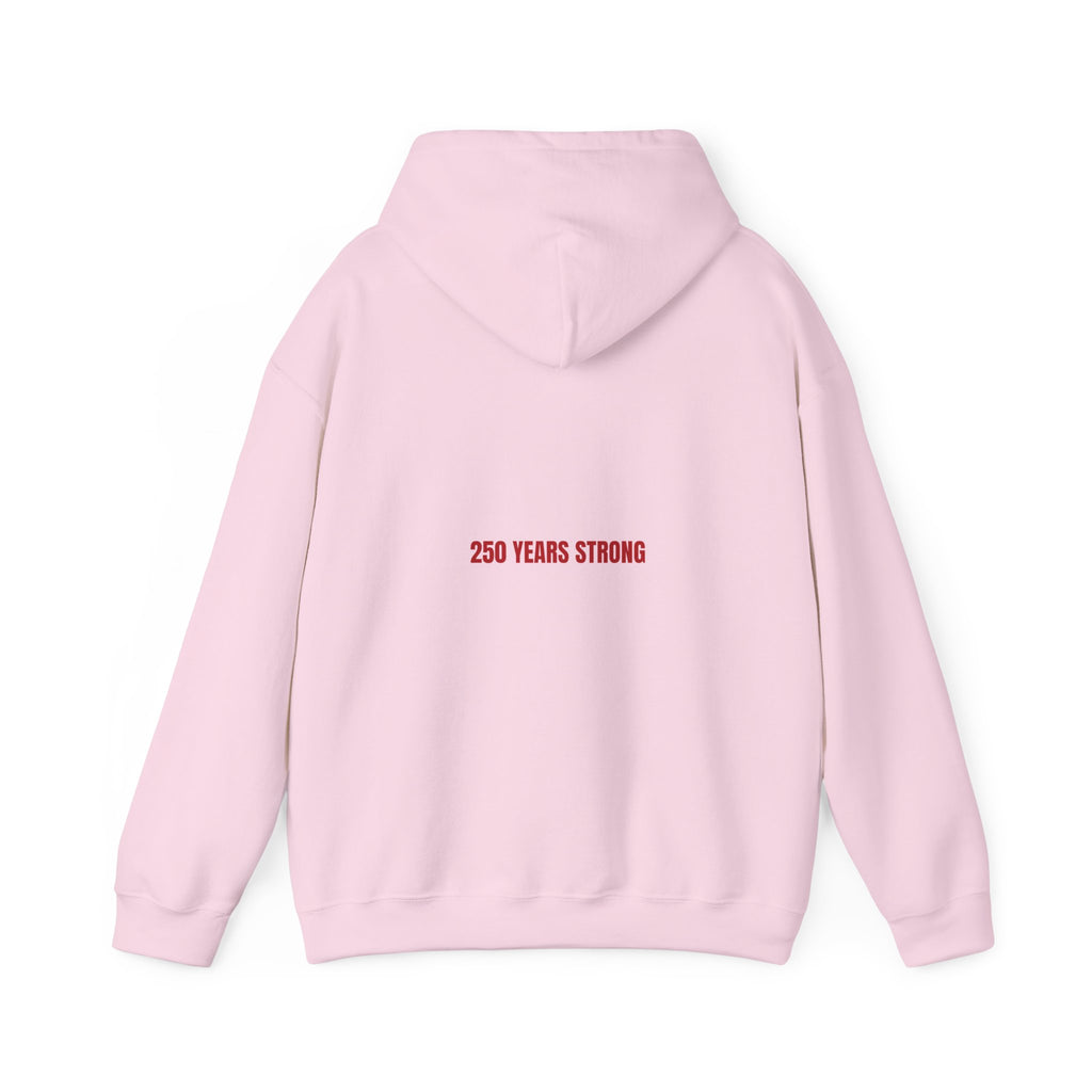 250 Years Strong — Funny Hoodie (Back Print)