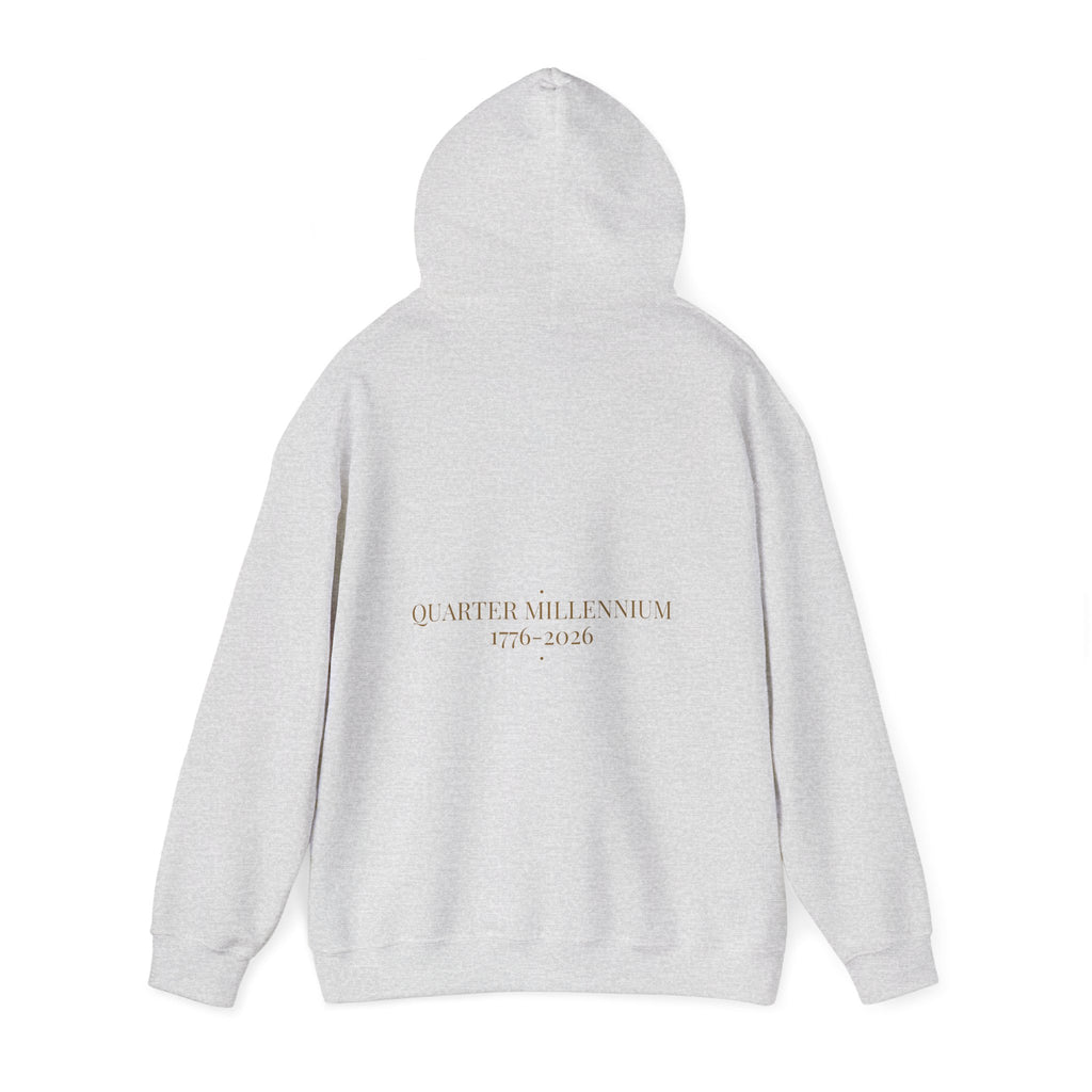 Quarter Millennium 1776-2026 - Trendy Teez Funny Hoodie (Back Print) mockup