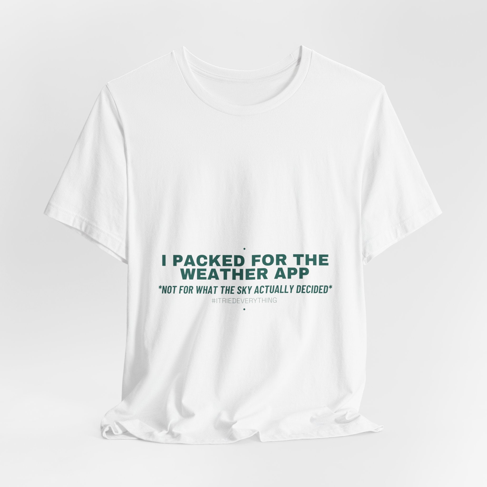 I Packed For The Weather App - Trendy Teez Funny Tee mockup