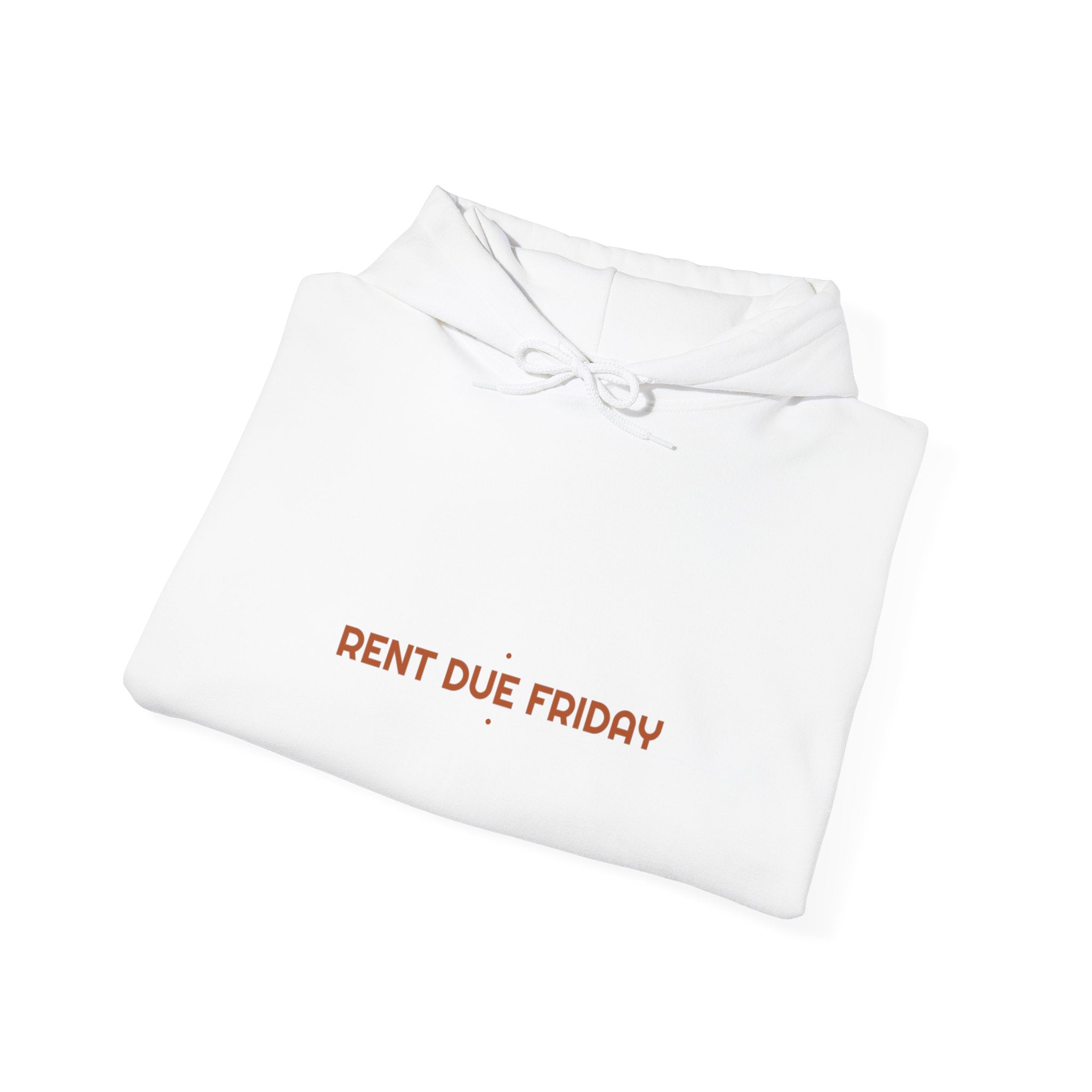 Rent Due Friday - Trendy Teez Funny Hoodie mockup