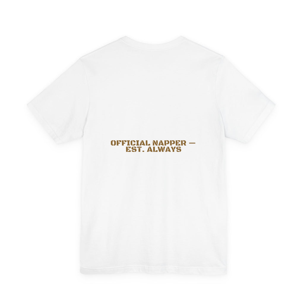 Official Napper - Trendy Teez Funny Tee (Back Print) mockup