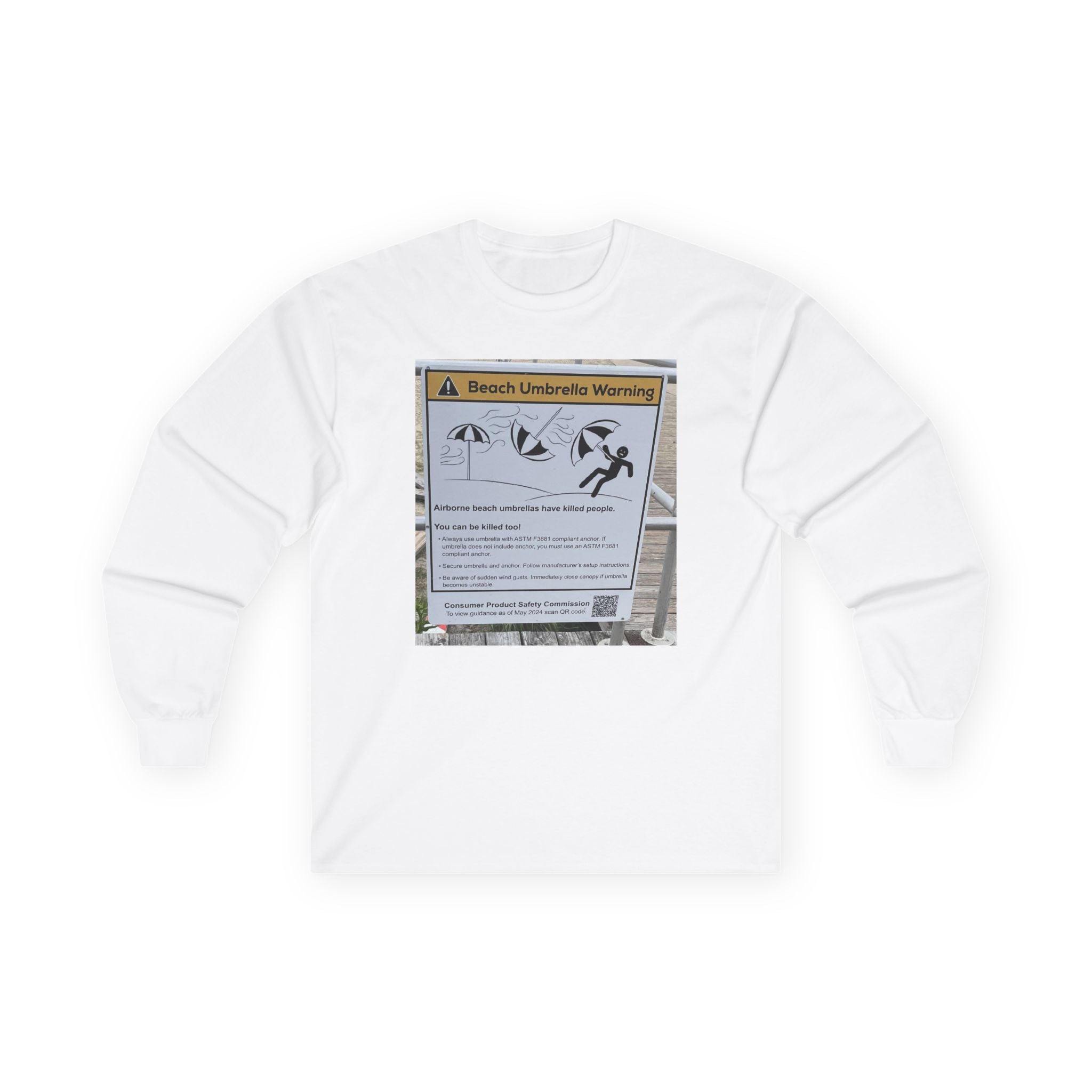 Flying Beach Umbrellas (Ocean City, Nj) — Hard Long Sleeve