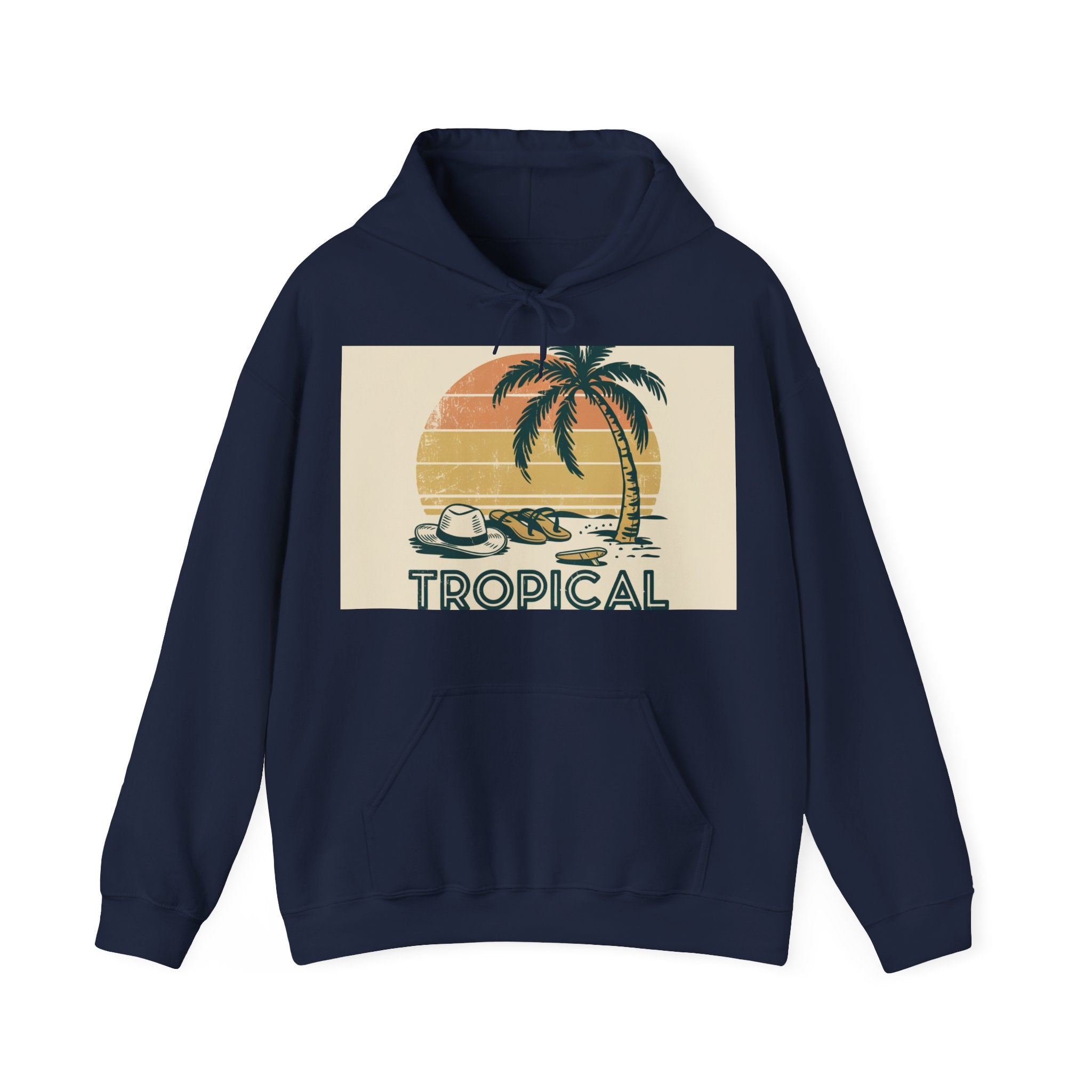 Tropical State Of Mind - Trendy Teez Funny Hoodie mockup