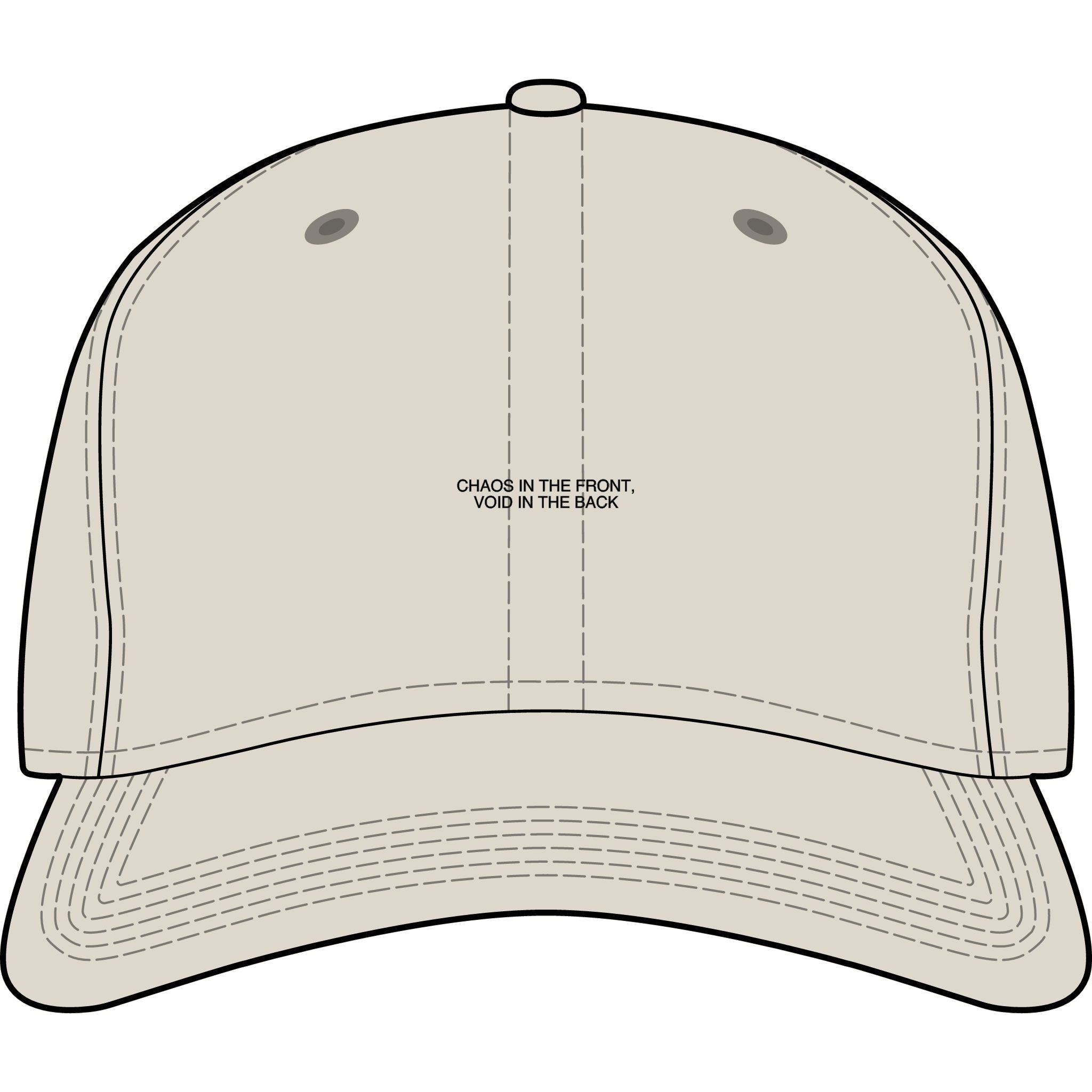 Chaos In The Front, Void In The Back — Funny Cap