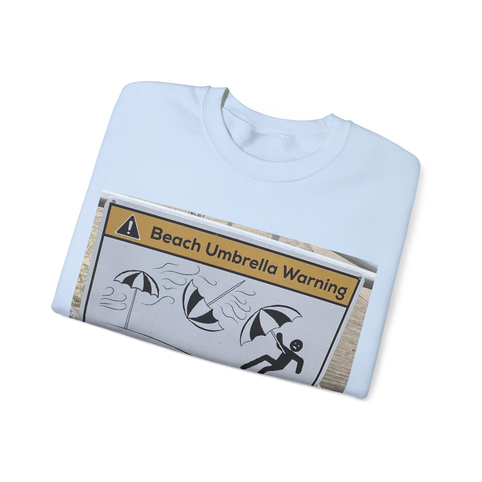 Flying Beach Umbrellas (Ocean City, Nj) — Hard Crewneck
