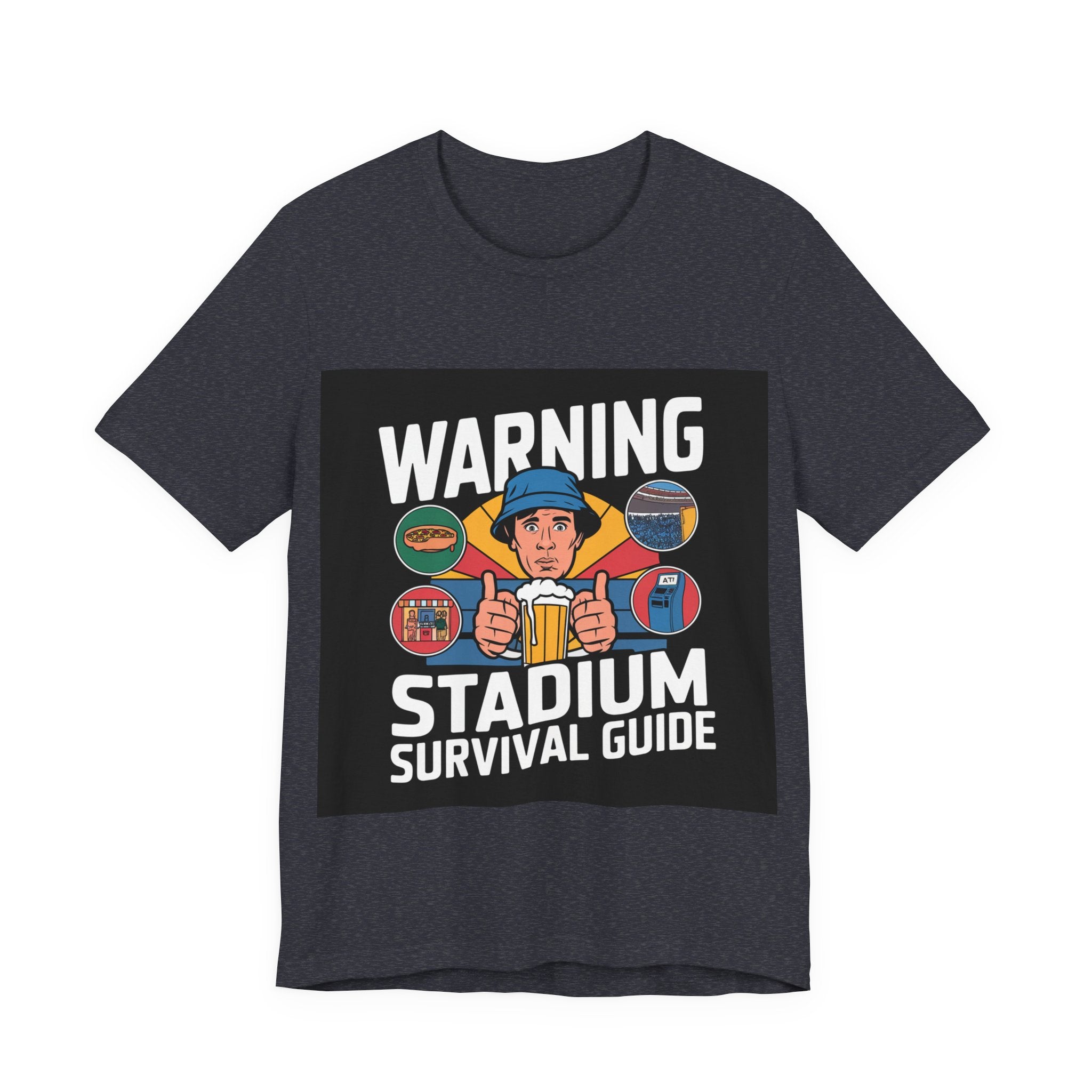 Stadium Survival Guide - Trendy Teez Funny Tee mockup