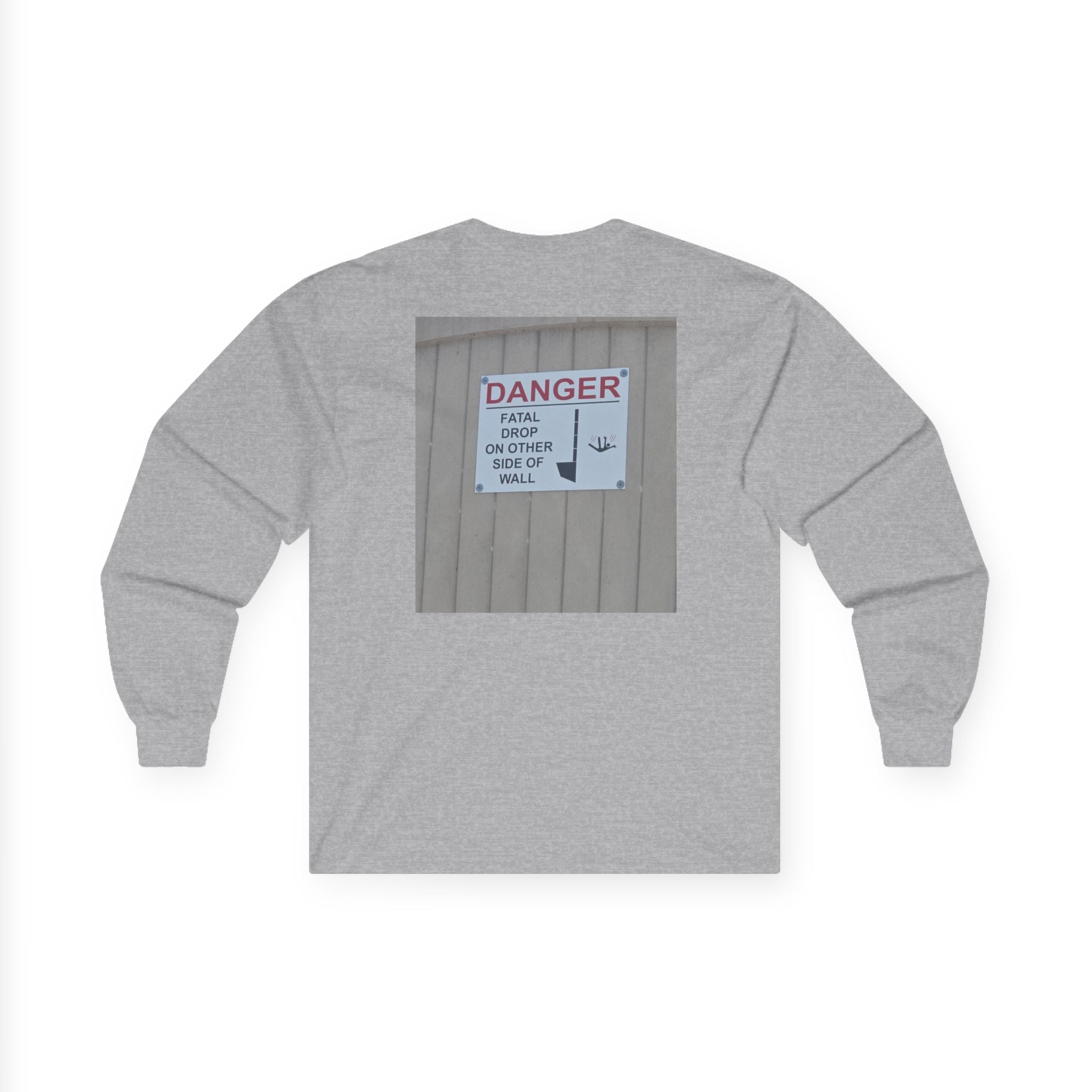 A Sign In A Plaza Near My House. This Wall Back... — Hard Long Sleeve (Back Print)