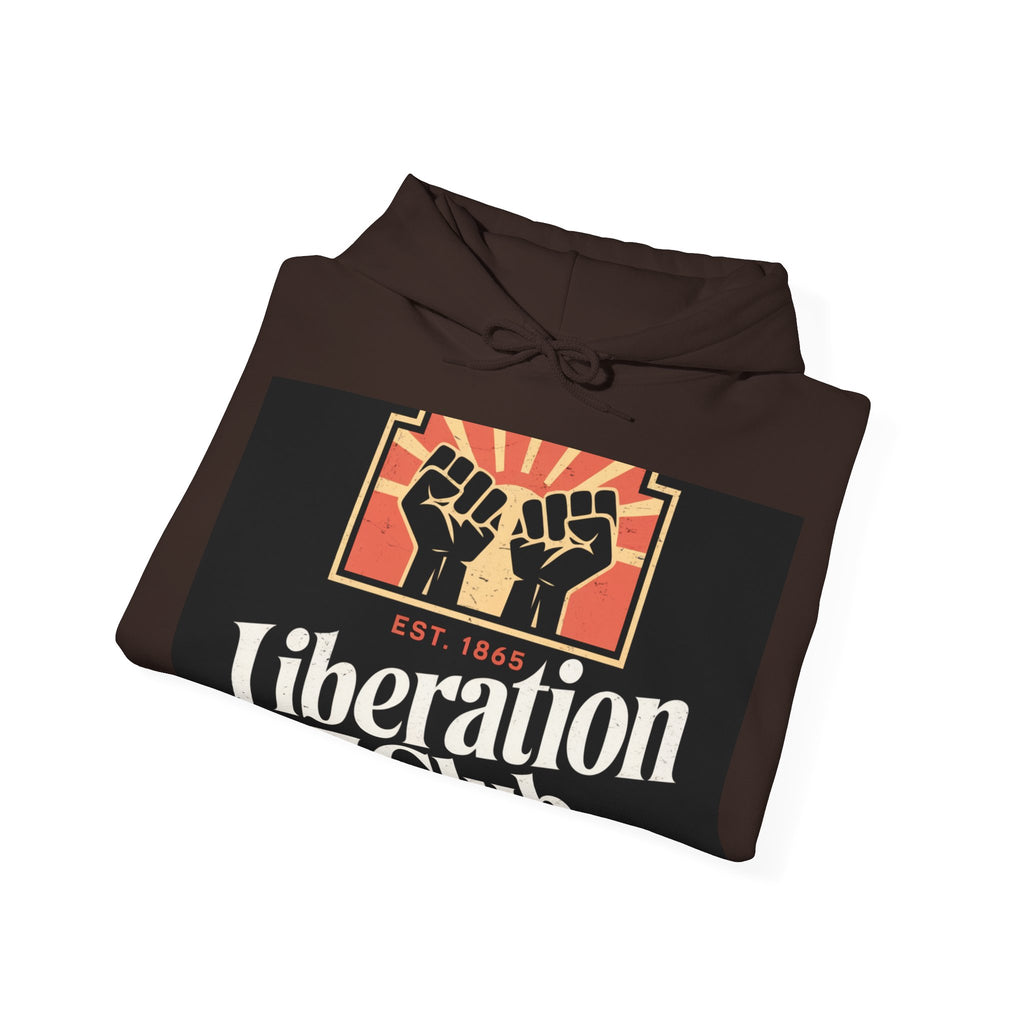 Liberation Club - Trendy Teez Funny Hoodie mockup
