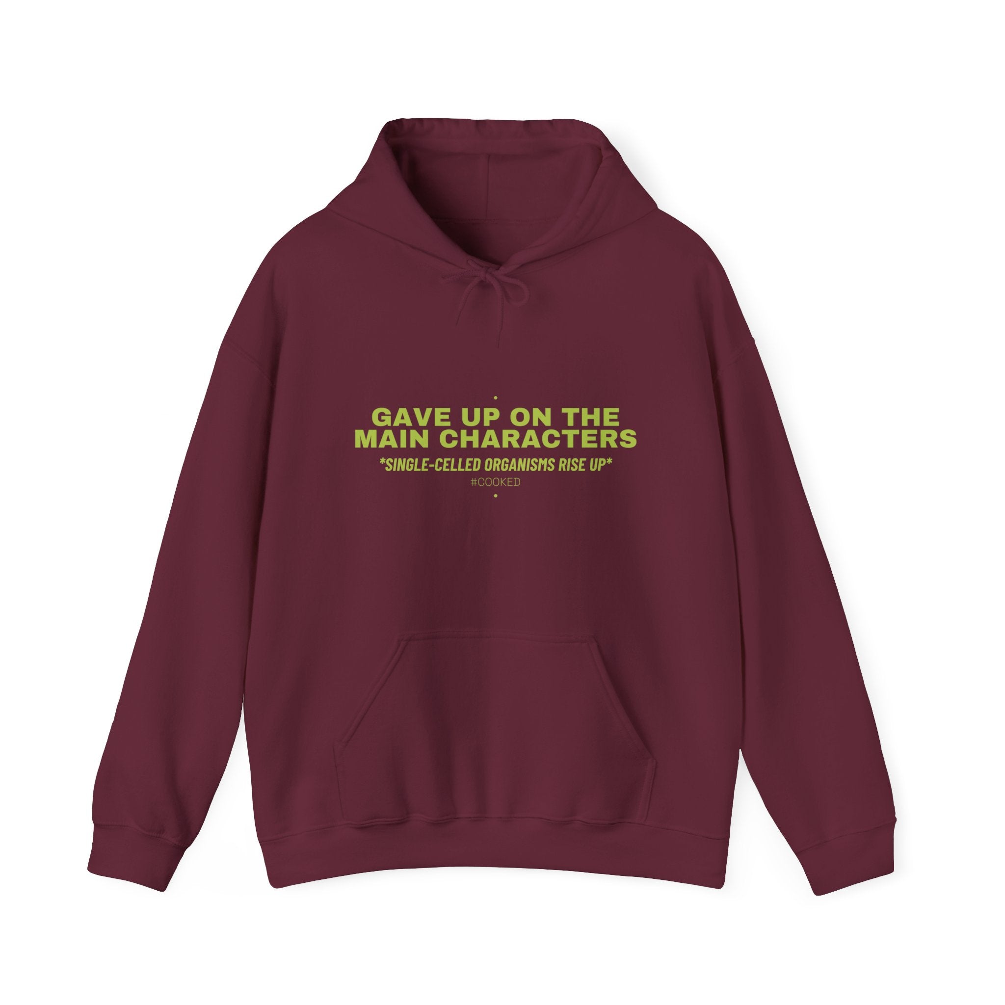 Gave Up On The Main Characters - Trendy Teez Funny Hoodie mockup