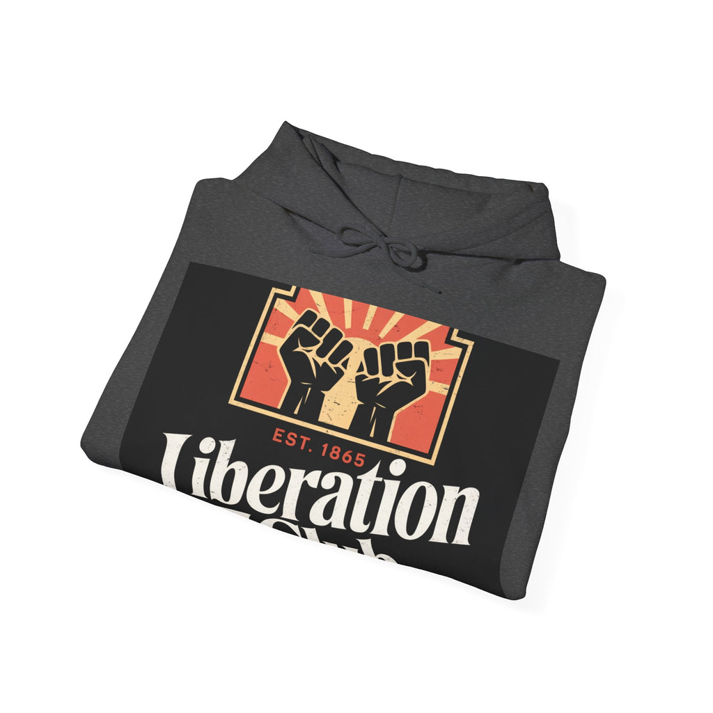Liberation Club - Trendy Teez Funny Hoodie mockup