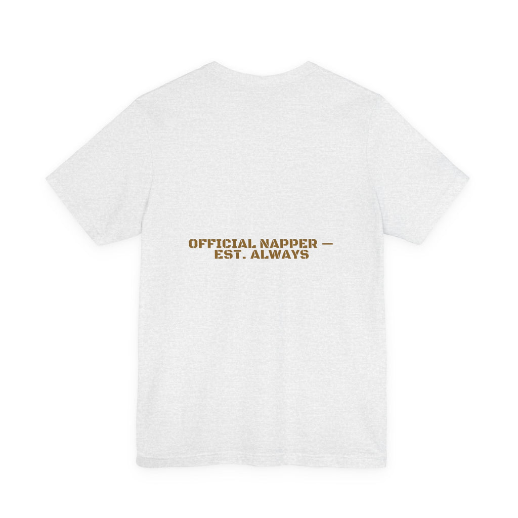 Official Napper - Trendy Teez Funny Tee (Back Print) mockup