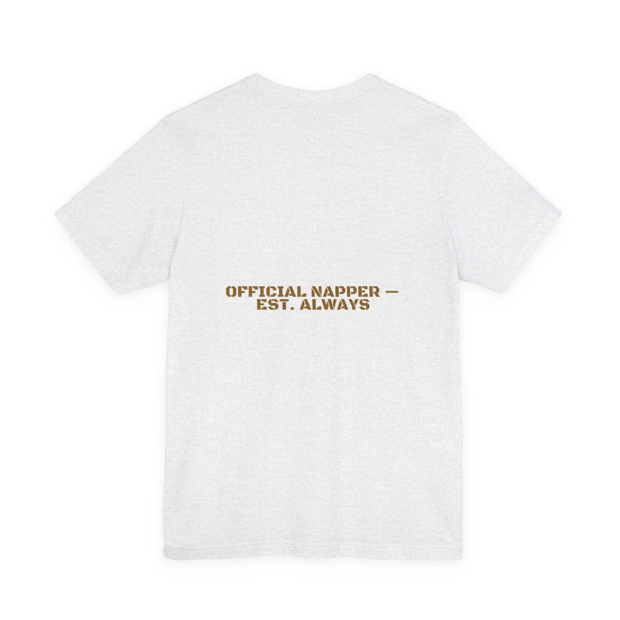 Official Napper - Trendy Teez Funny Tee (Back Print) mockup