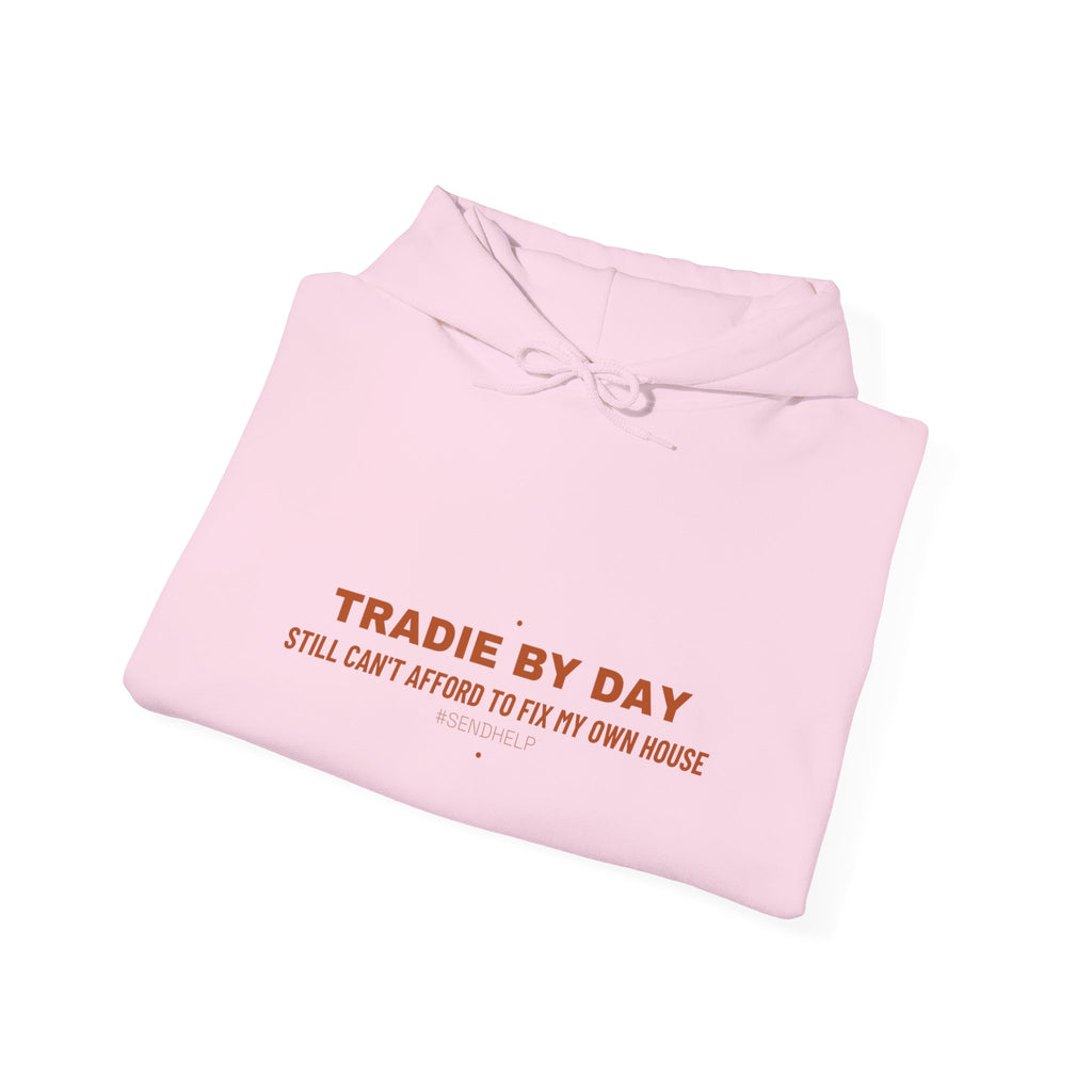 Tradie By Day - Trendy Teez Funny Hoodie mockup