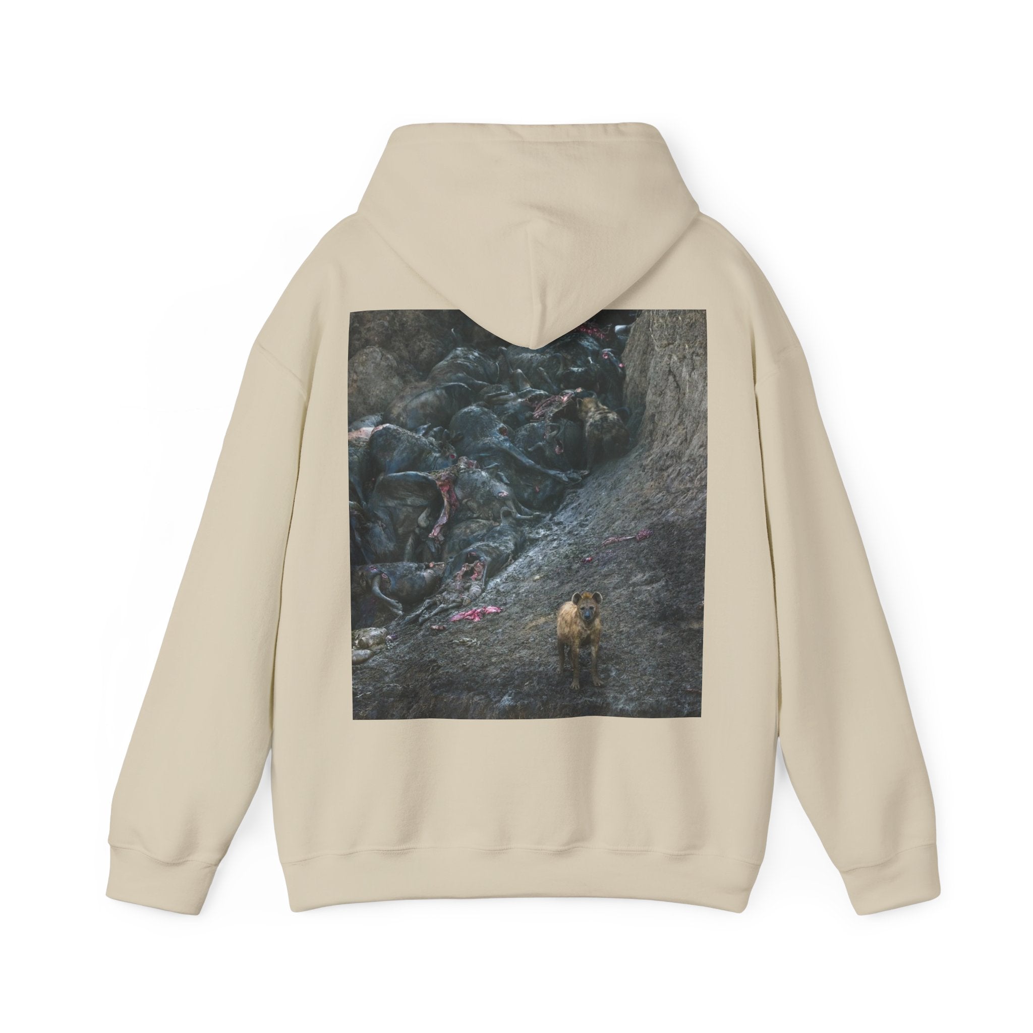 Feast / In The Surge To Cross The Mara River Th... — Hard Hoodie (Back Print)