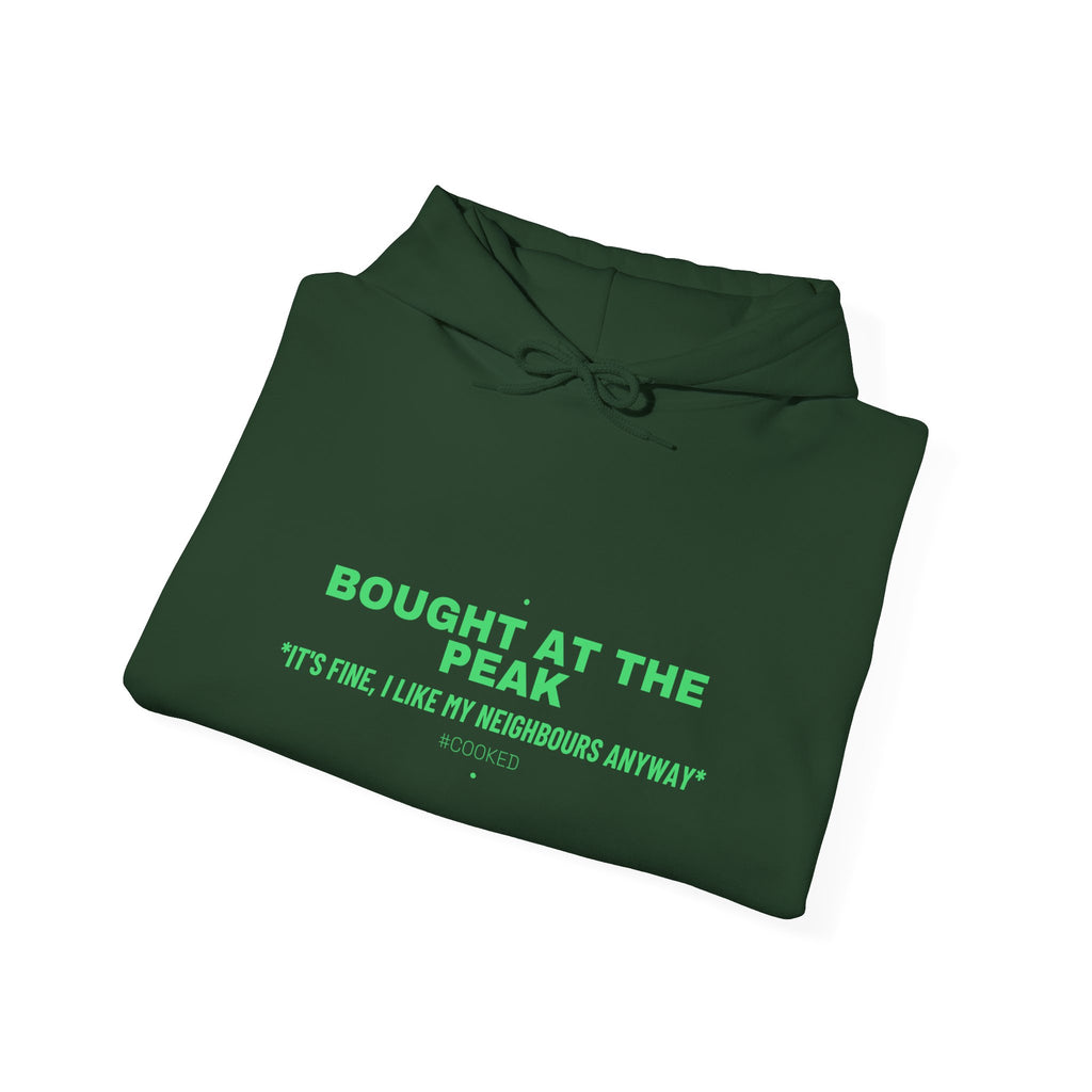Bought At The Peak - Trendy Teez Funny Hoodie mockup