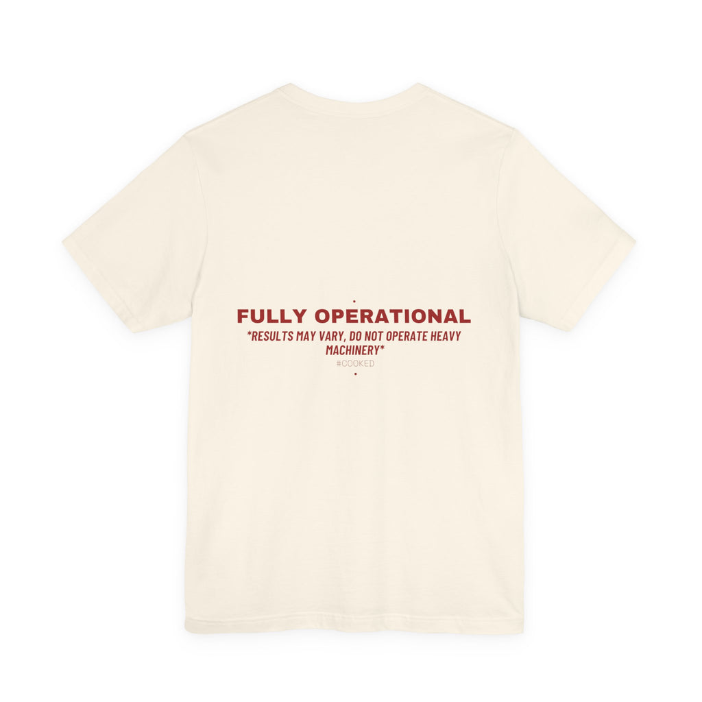 Fully Operational - Trendy Teez Funny Tee (Back Print) mockup