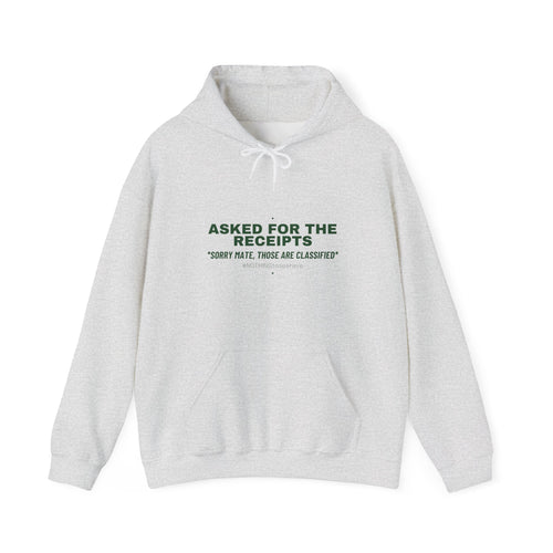 Asked For The Receipts - Trendy Teez Funny Hoodie mockup